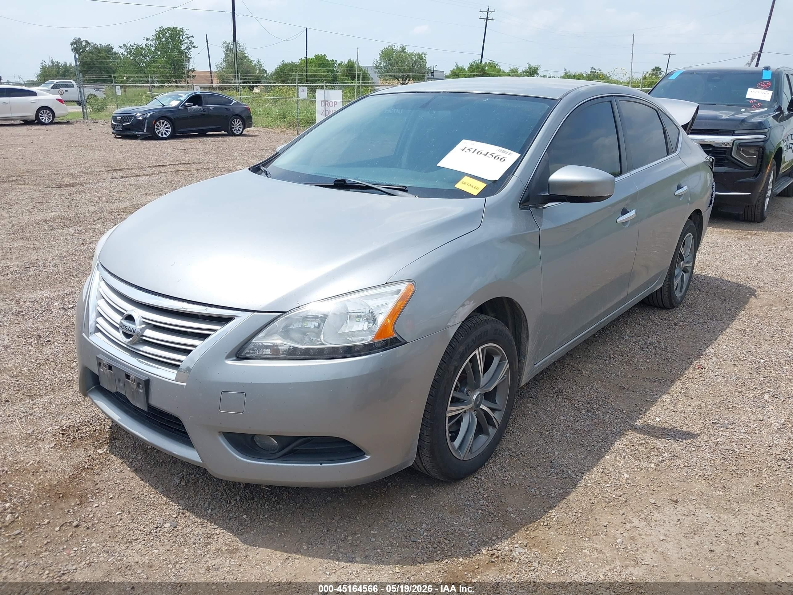 2014 Nissan Sentra Sv Серый vin: 3N1AB7AP4EY255205