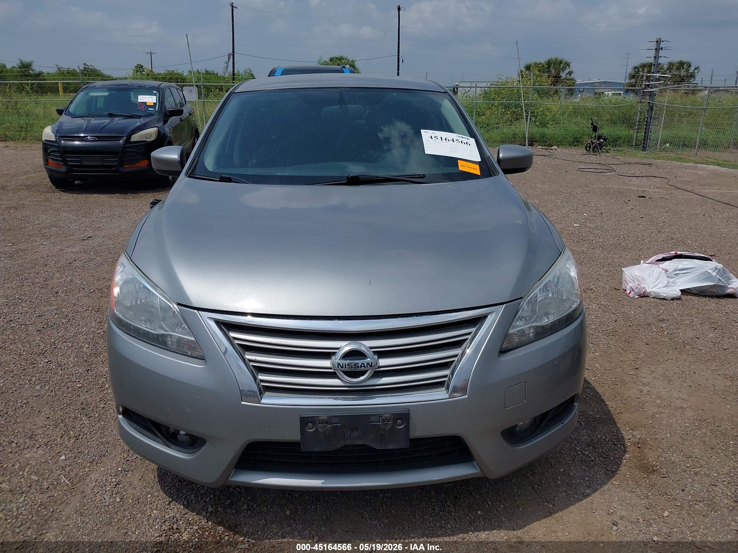 2014 Nissan Sentra Sv Серый vin: 3N1AB7AP4EY255205