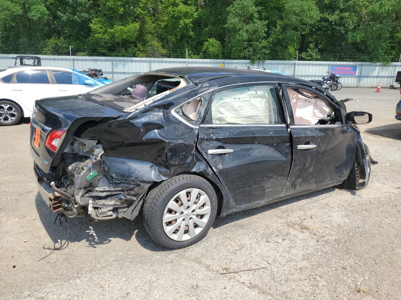 2014 Nissan Sentra S Black vin: 3N1AB7AP4EY256452