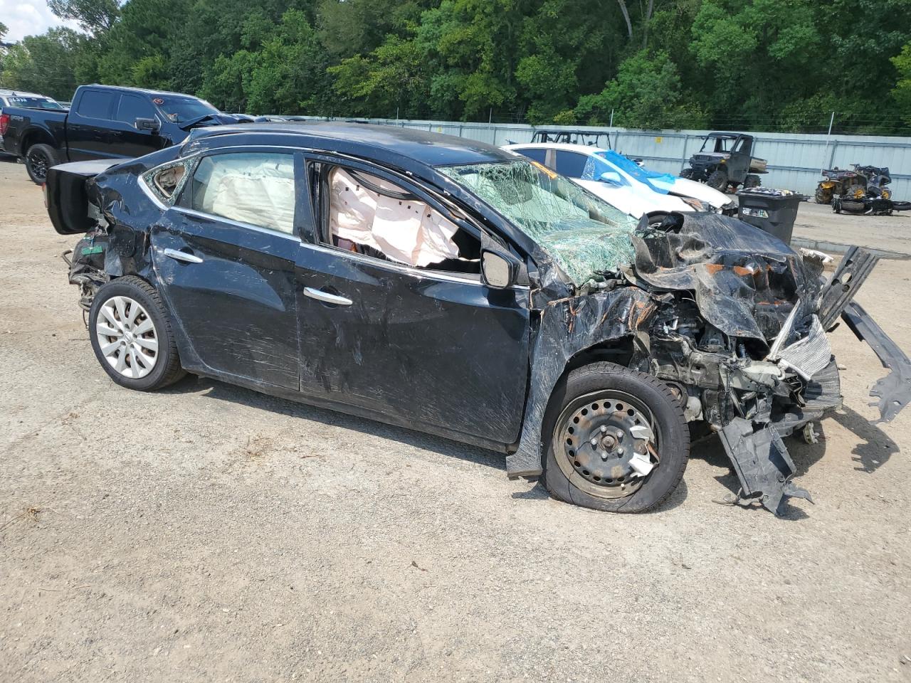 2014 Nissan Sentra S Black vin: 3N1AB7AP4EY256452