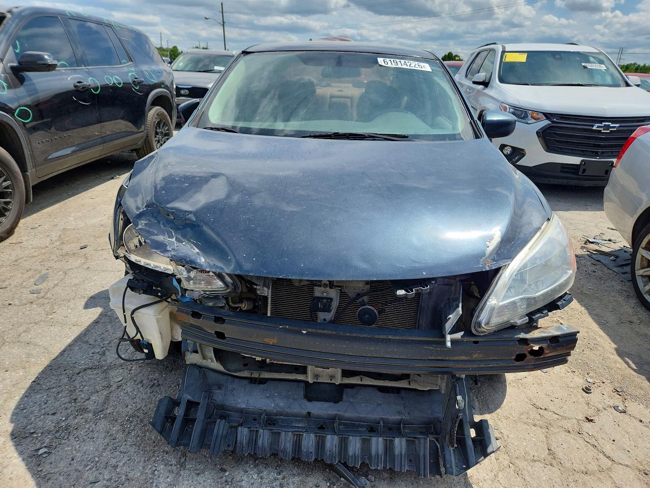 2014 Nissan Sentra Sv Gray vin: 3N1AB7AP4EY261182