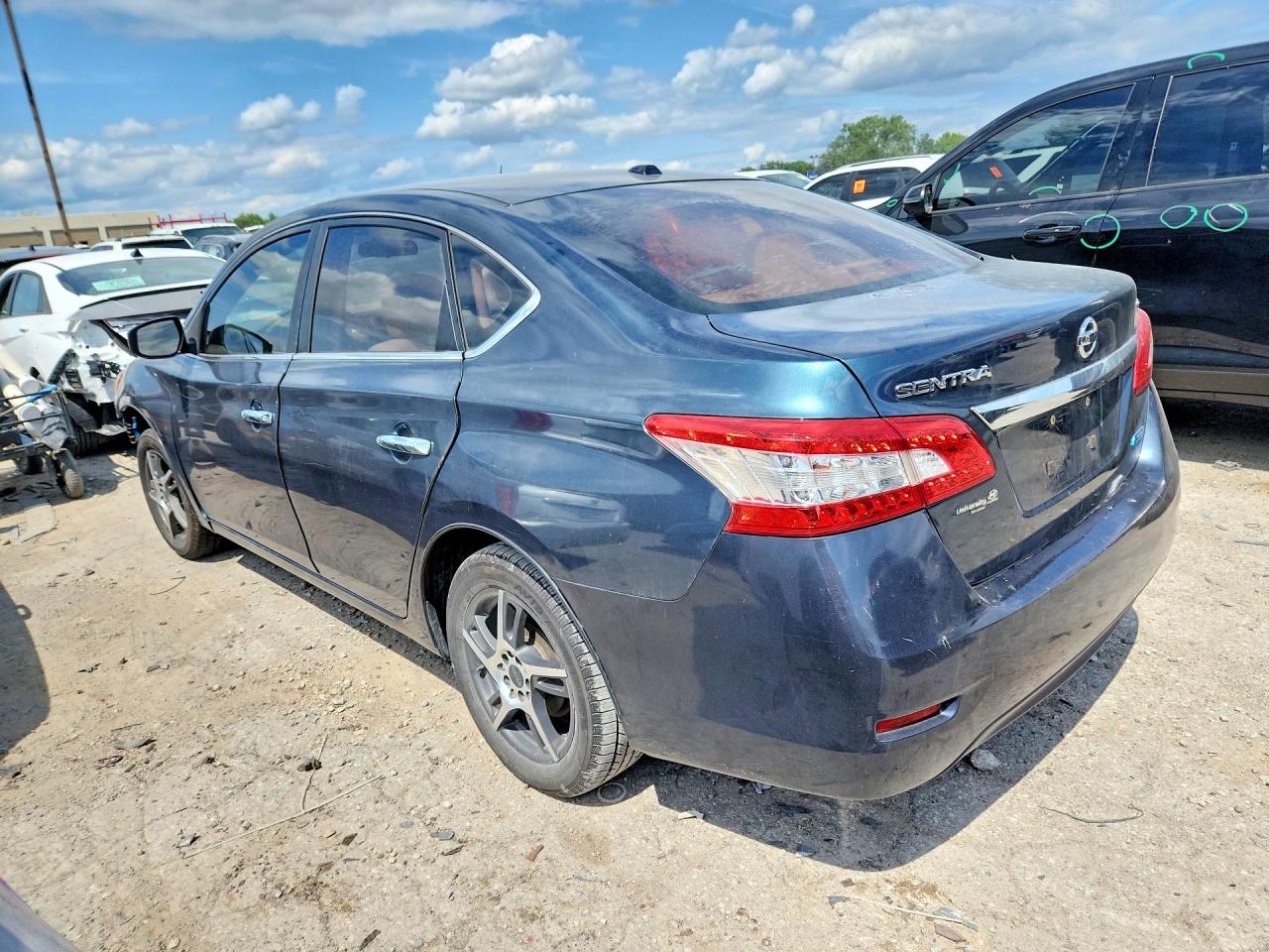 2014 Nissan Sentra Sv Gray vin: 3N1AB7AP4EY261182