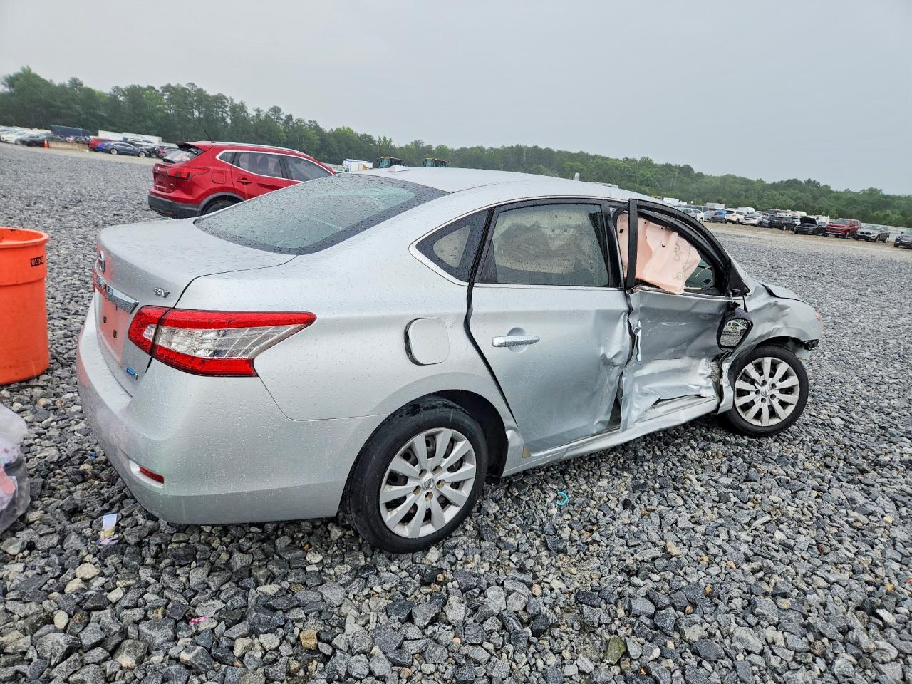 2014 Nissan Sentra Sv Silver vin: 3N1AB7AP4EY263093