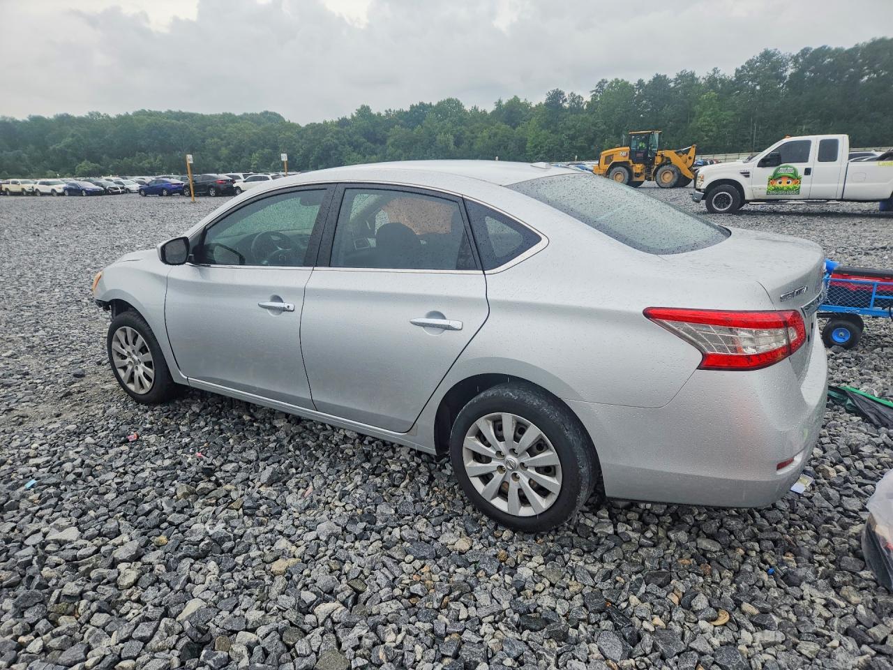 2014 Nissan Sentra Sv Silver vin: 3N1AB7AP4EY263093