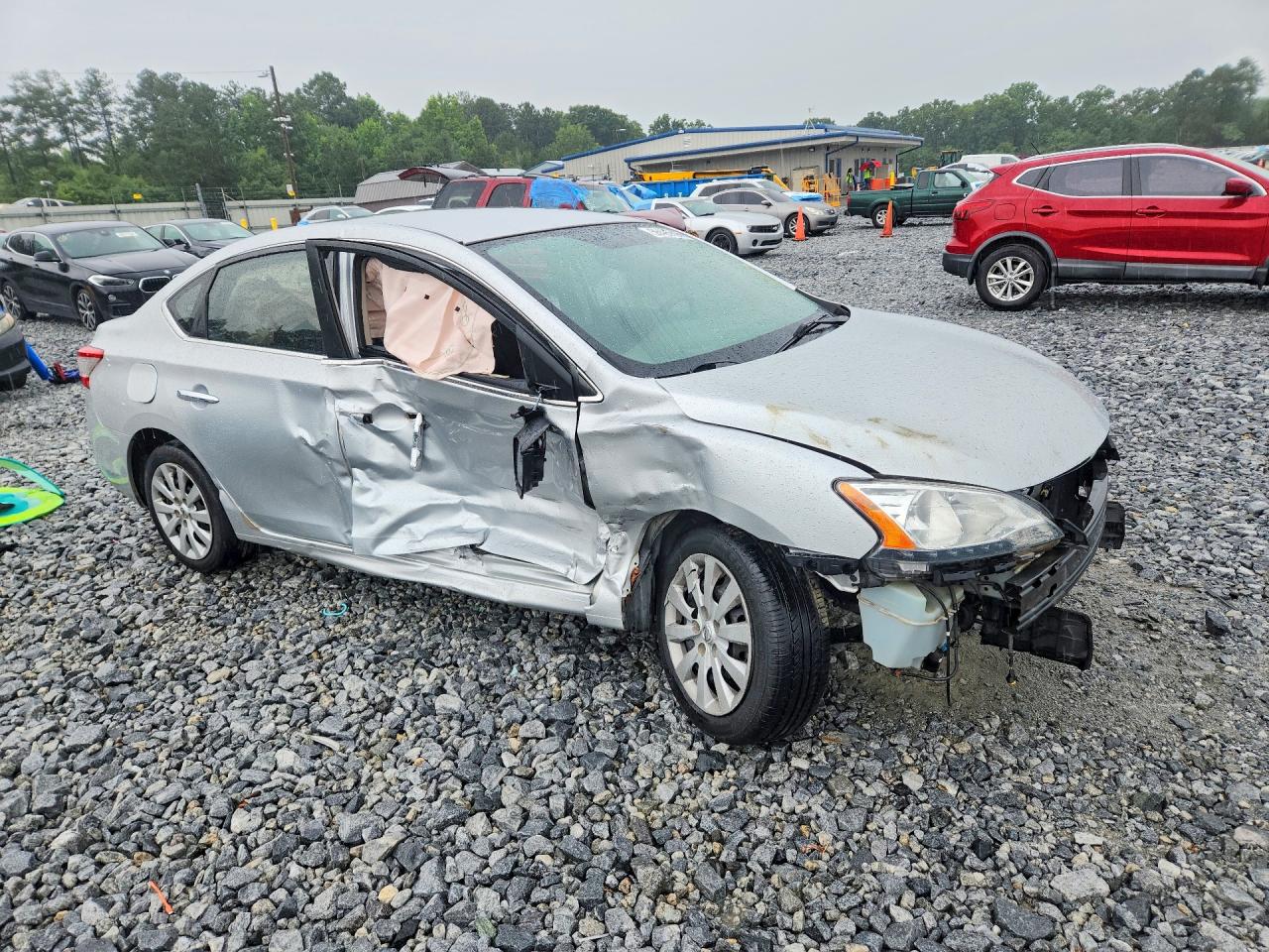 2014 Nissan Sentra Sv Silver vin: 3N1AB7AP4EY263093