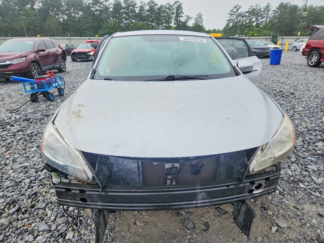 2014 Nissan Sentra Sv Silver vin: 3N1AB7AP4EY263093