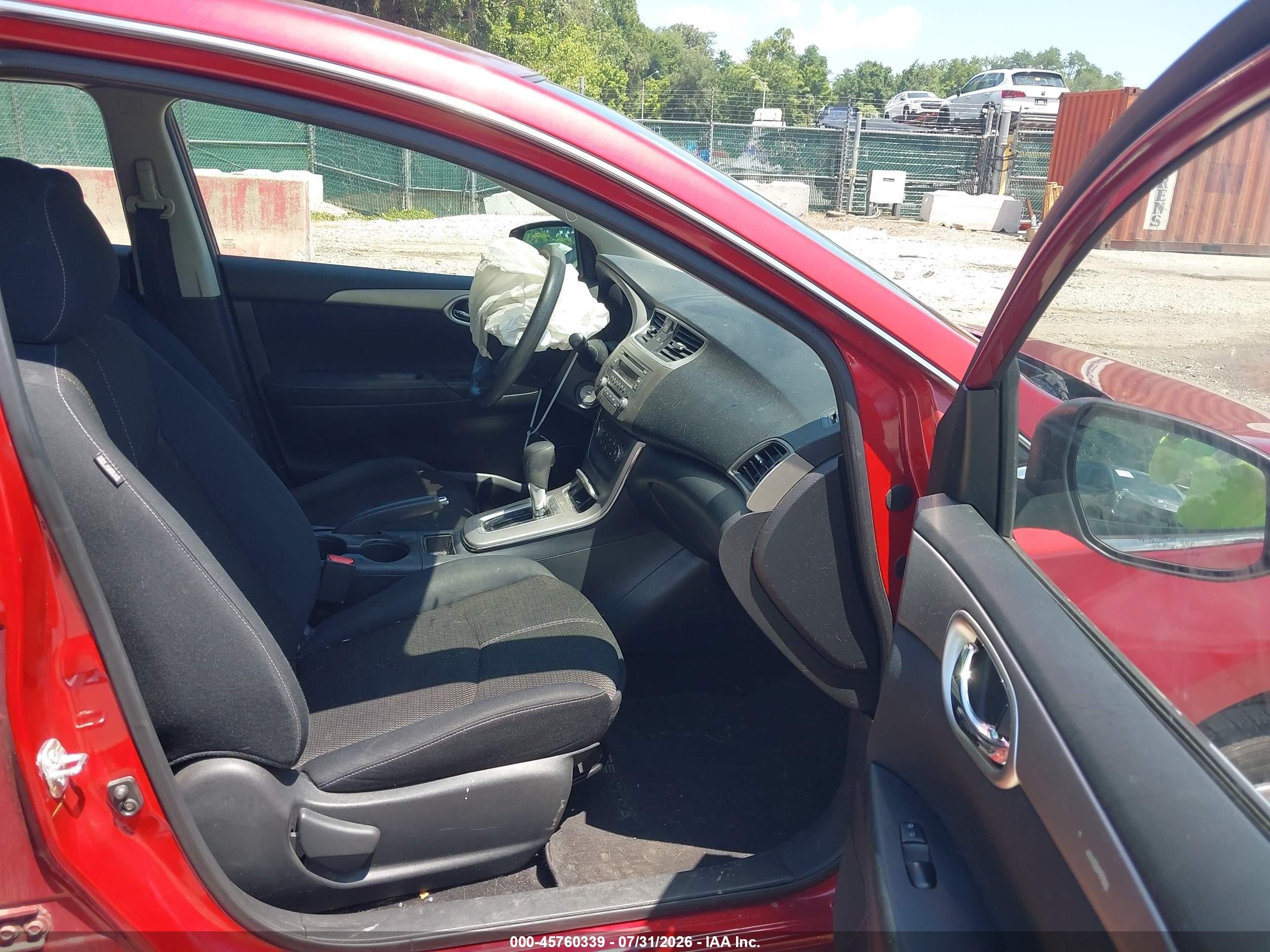 2014 Nissan Sentra S Red vin: 3N1AB7AP4EY266074