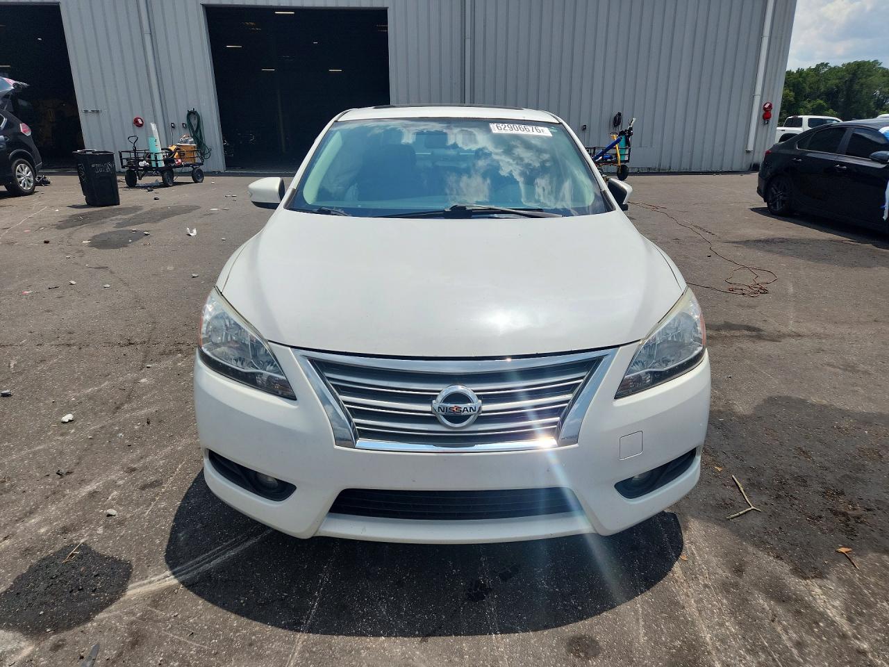 2014 Nissan Sentra Sl White vin: 3N1AB7AP4EY277687