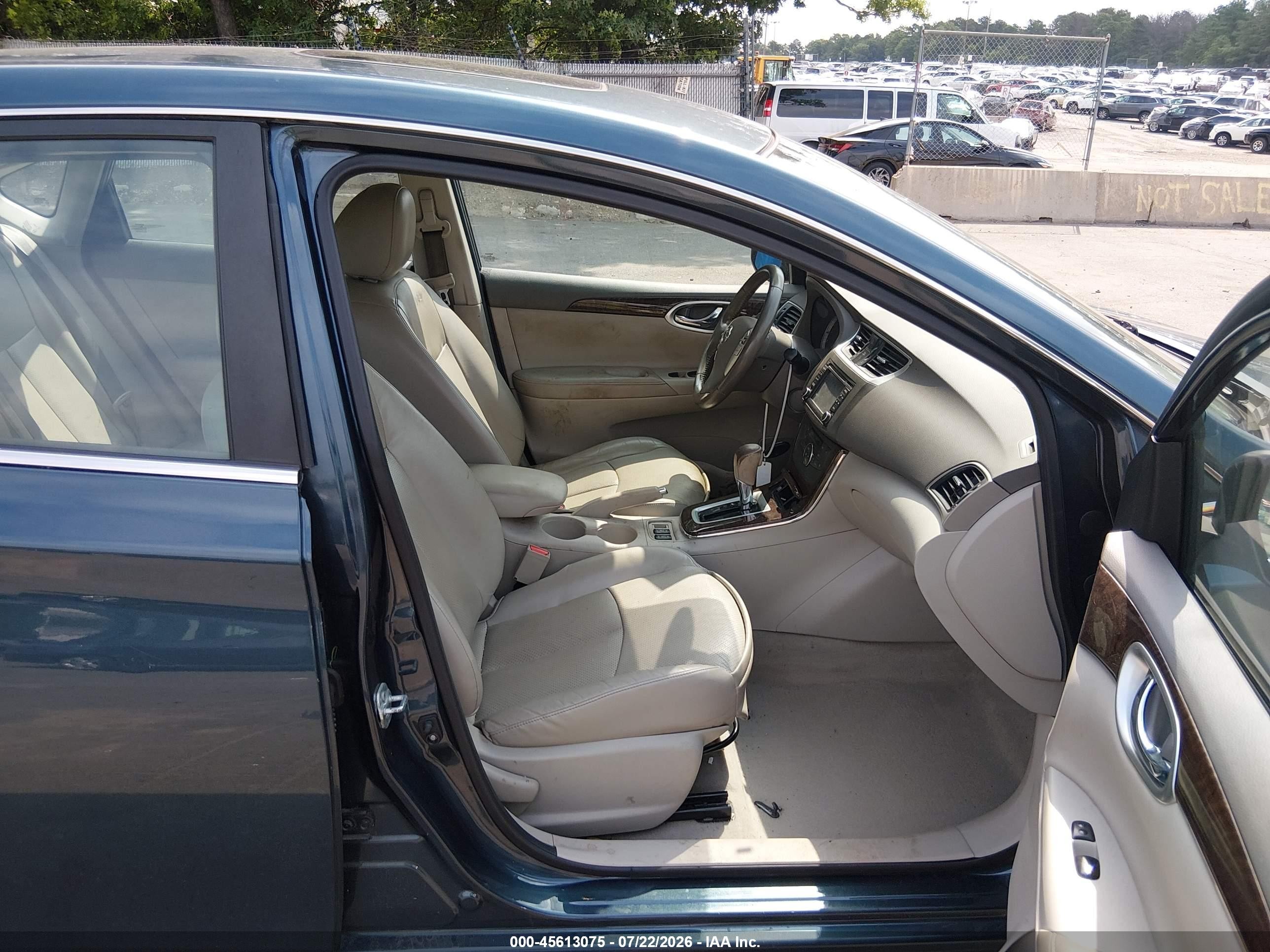 2014 Nissan Sentra Sl Blue vin: 3N1AB7AP4EY281710