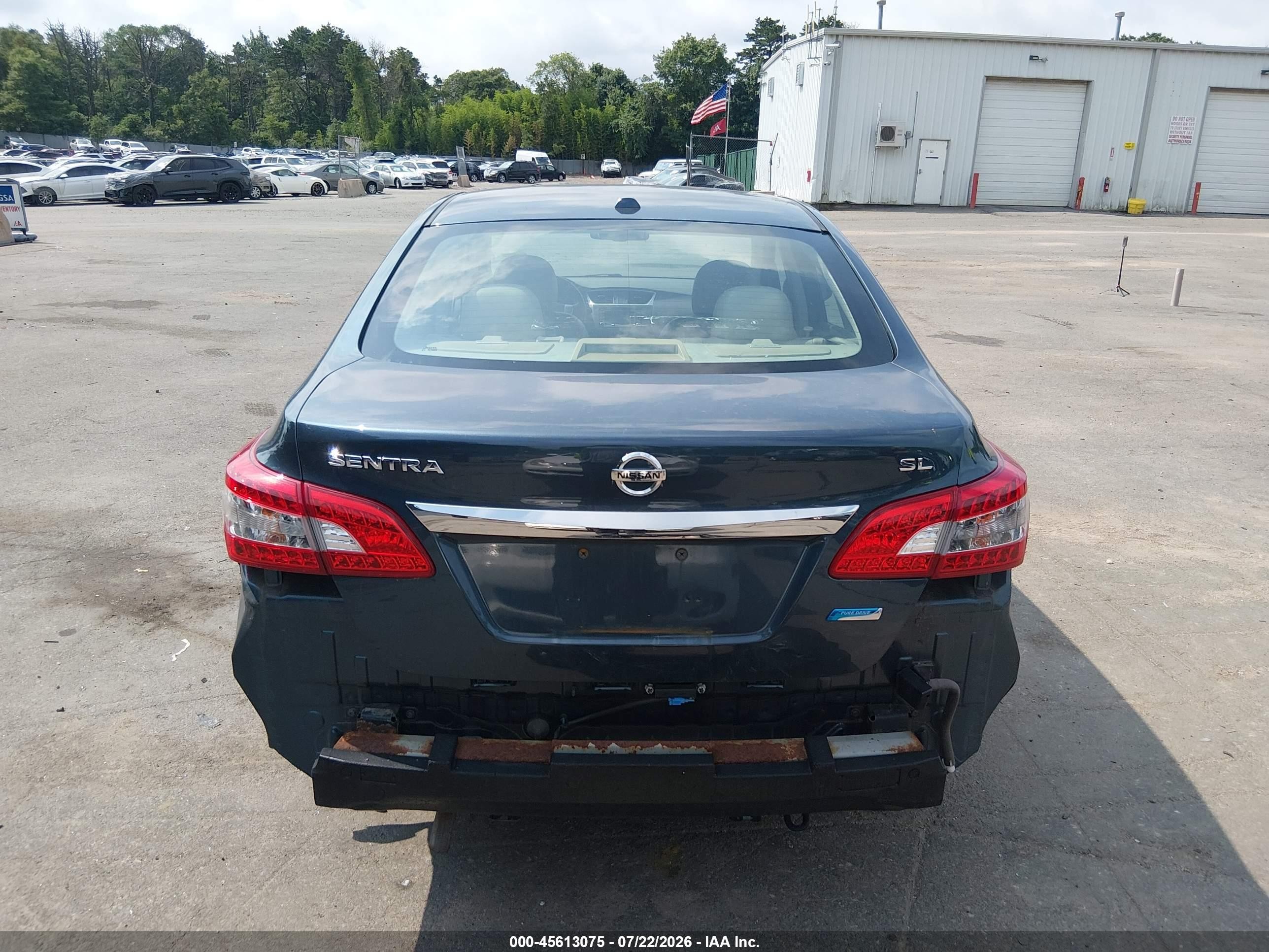 2014 Nissan Sentra Sl Blue vin: 3N1AB7AP4EY281710