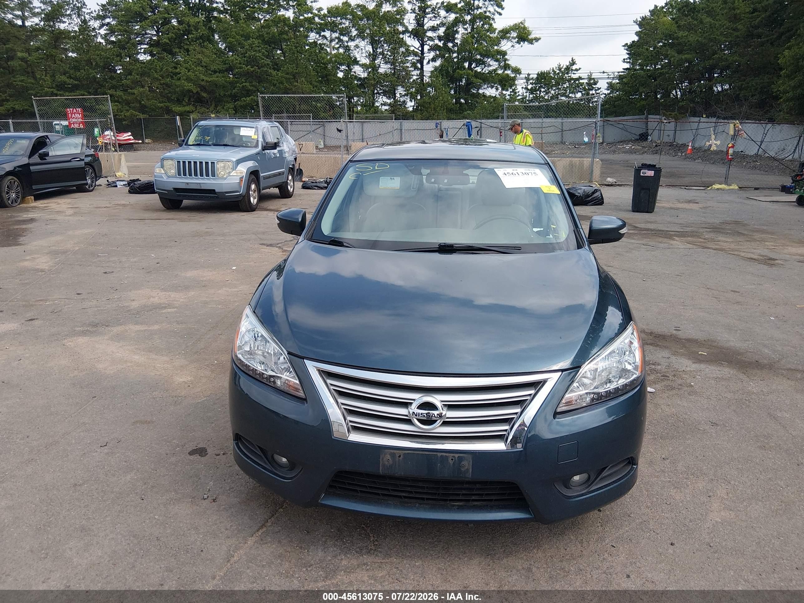 2014 Nissan Sentra Sl Blue vin: 3N1AB7AP4EY281710