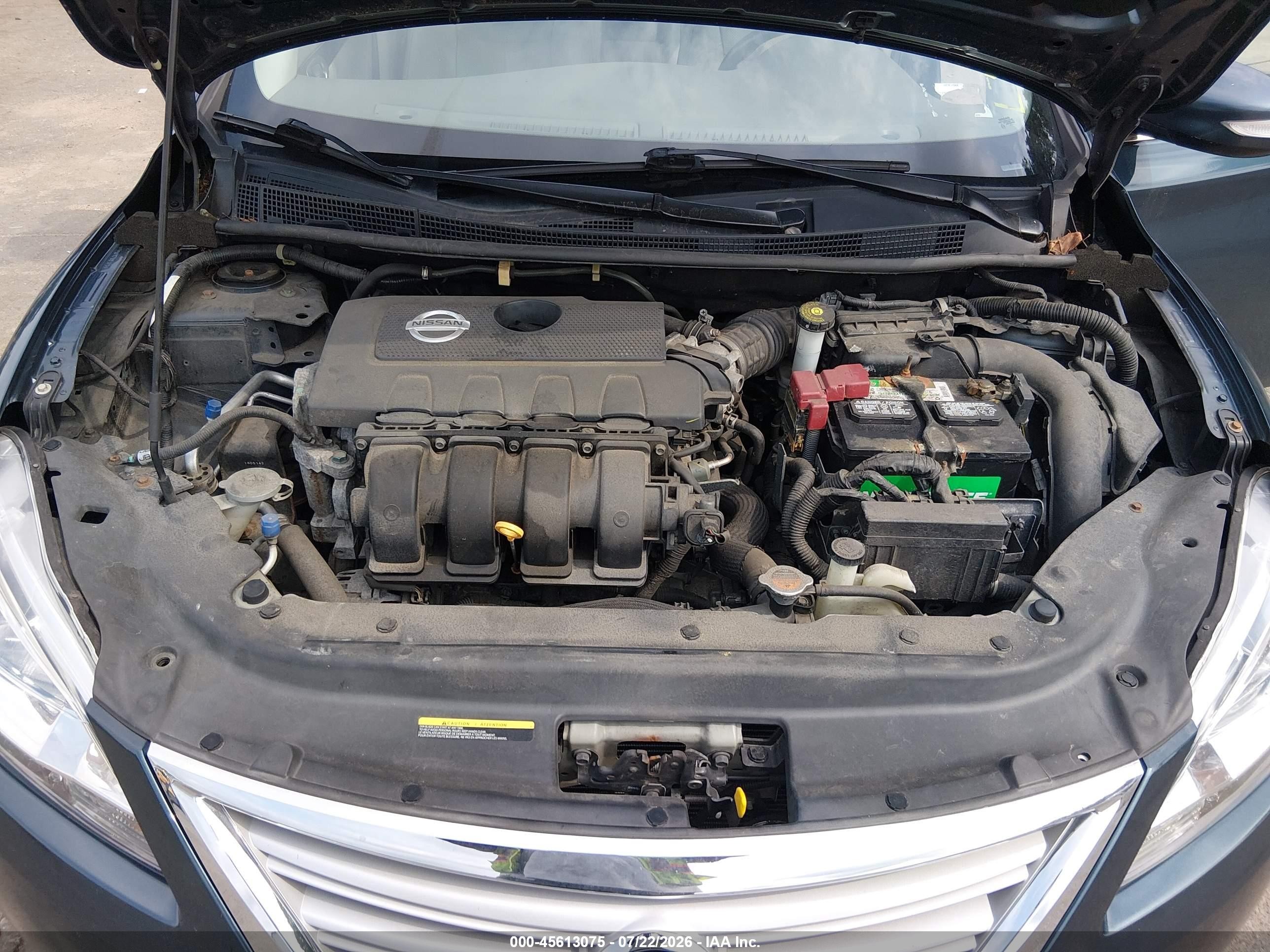 2014 Nissan Sentra Sl Blue vin: 3N1AB7AP4EY281710