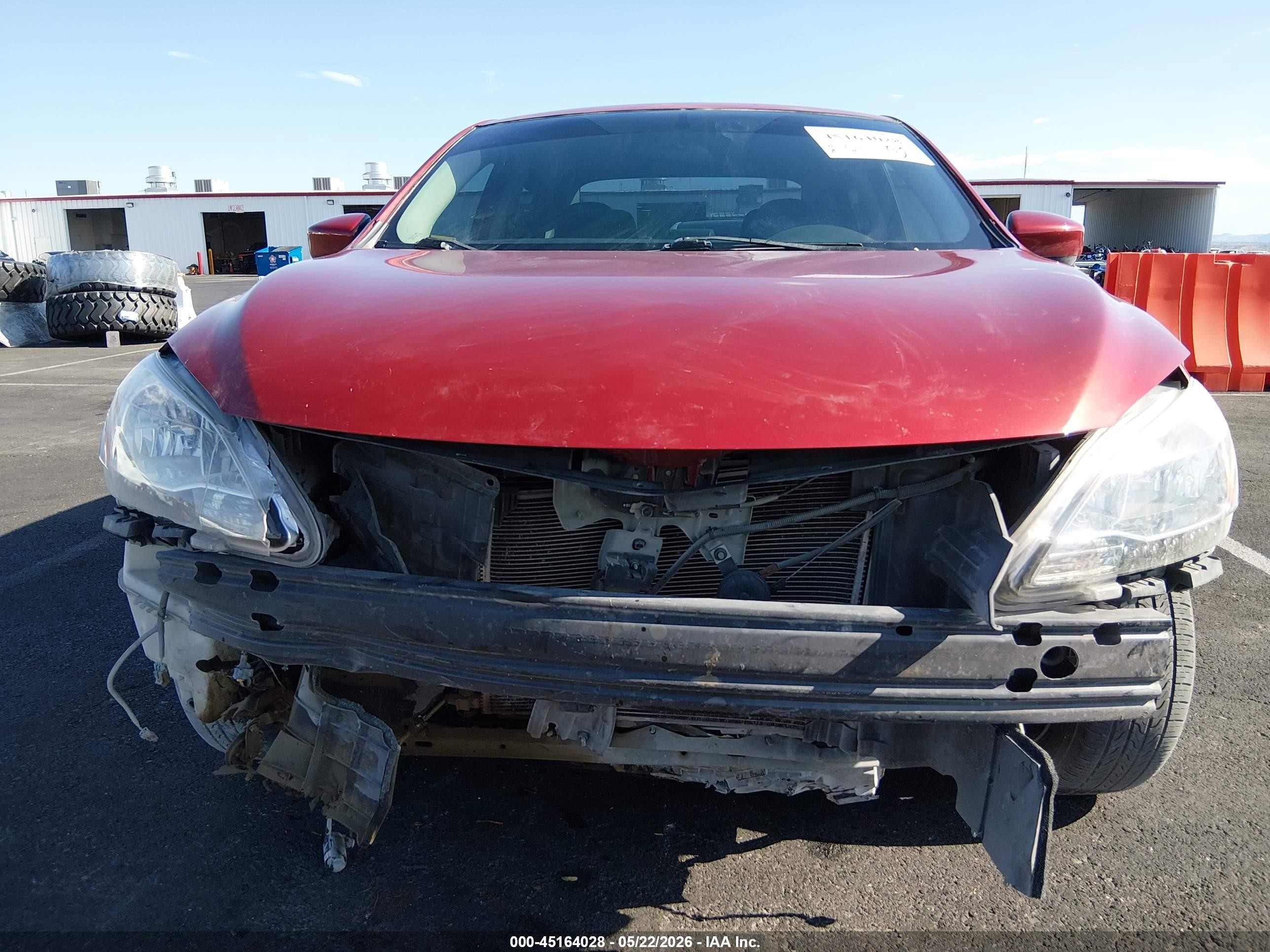 2014 Nissan Sentra Sv Maroon vin: 3N1AB7AP4EY283764