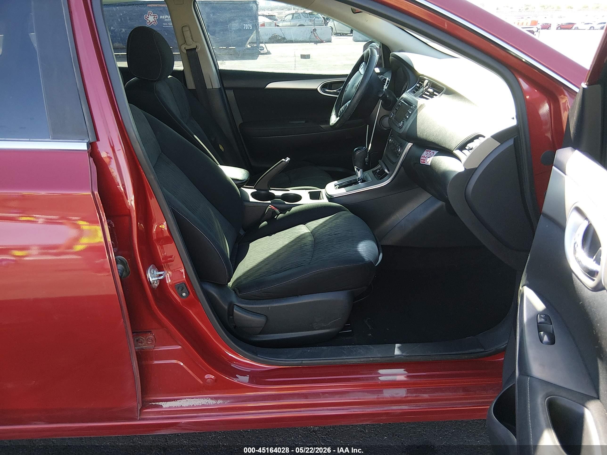 2014 Nissan Sentra Sv Maroon vin: 3N1AB7AP4EY283764
