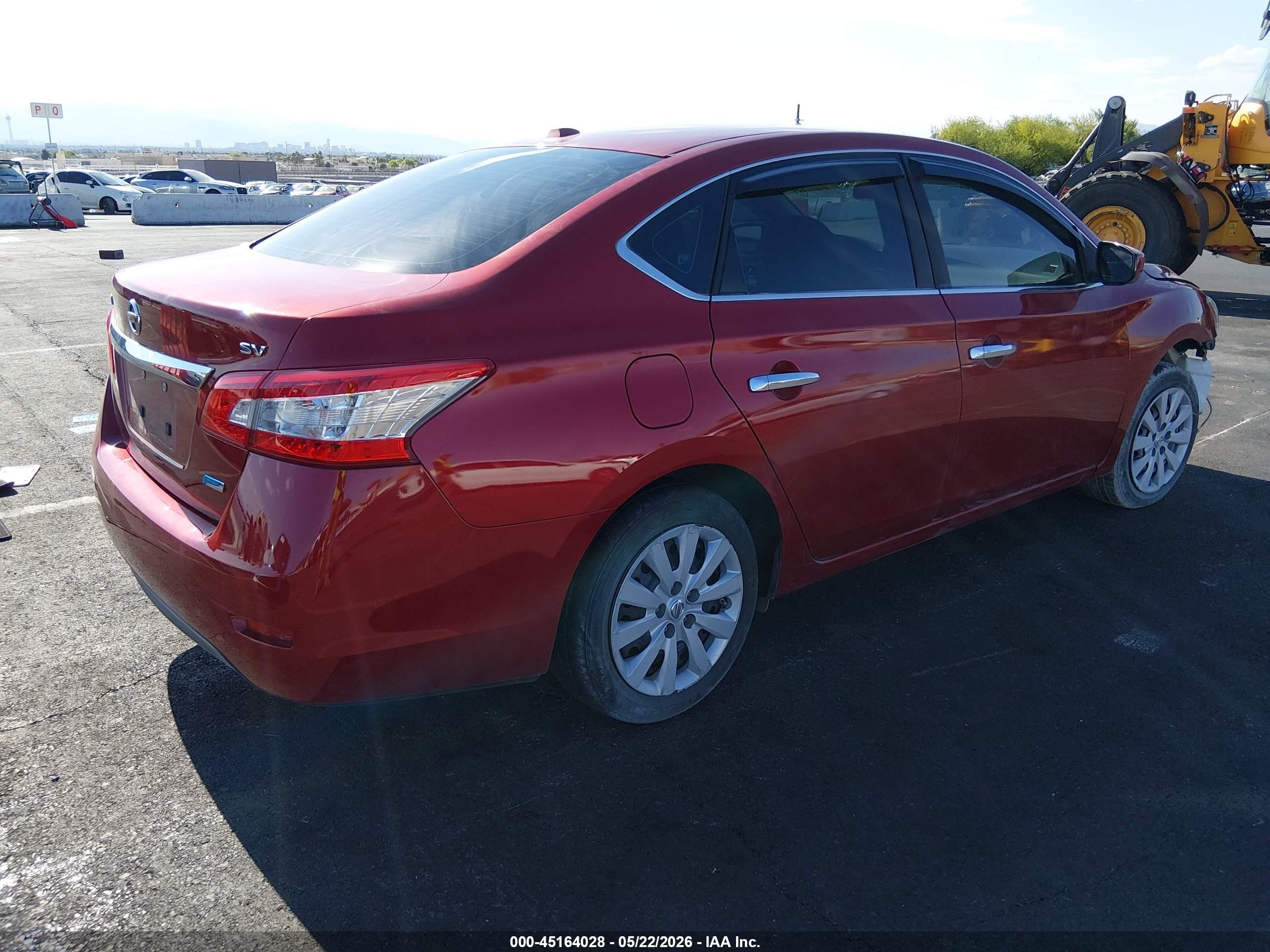 2014 Nissan Sentra Sv Maroon vin: 3N1AB7AP4EY283764