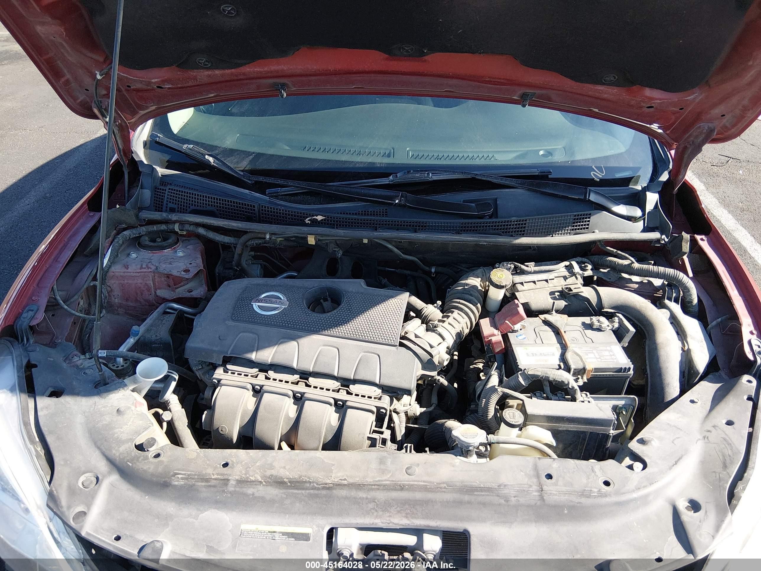 2014 Nissan Sentra Sv Maroon vin: 3N1AB7AP4EY283764