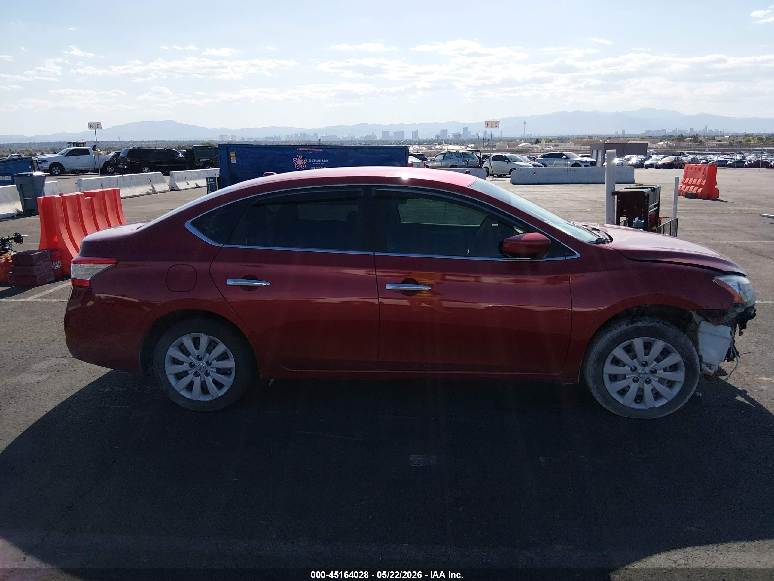 2014 Nissan Sentra Sv Maroon vin: 3N1AB7AP4EY283764