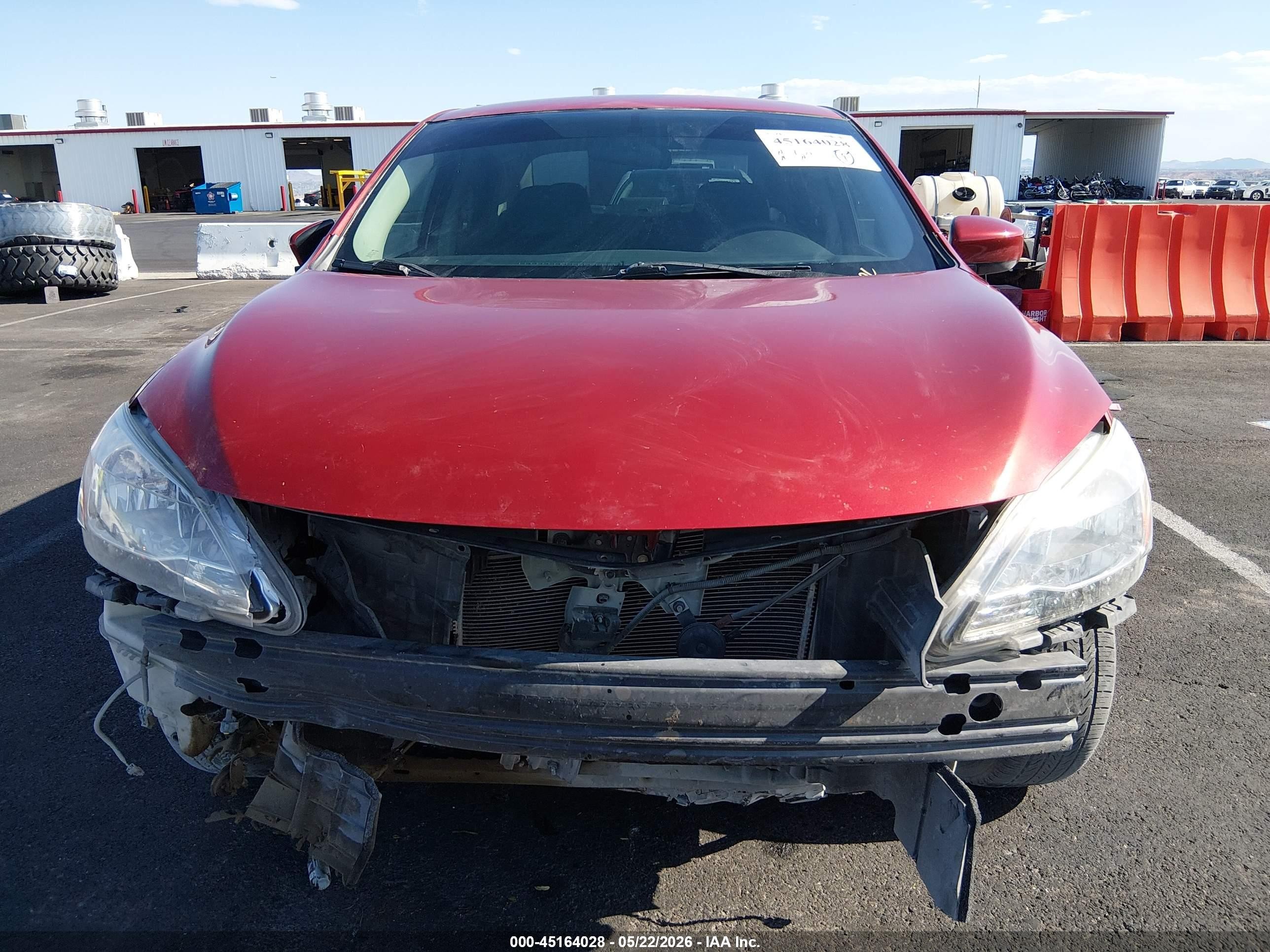 2014 Nissan Sentra Sv Maroon vin: 3N1AB7AP4EY283764