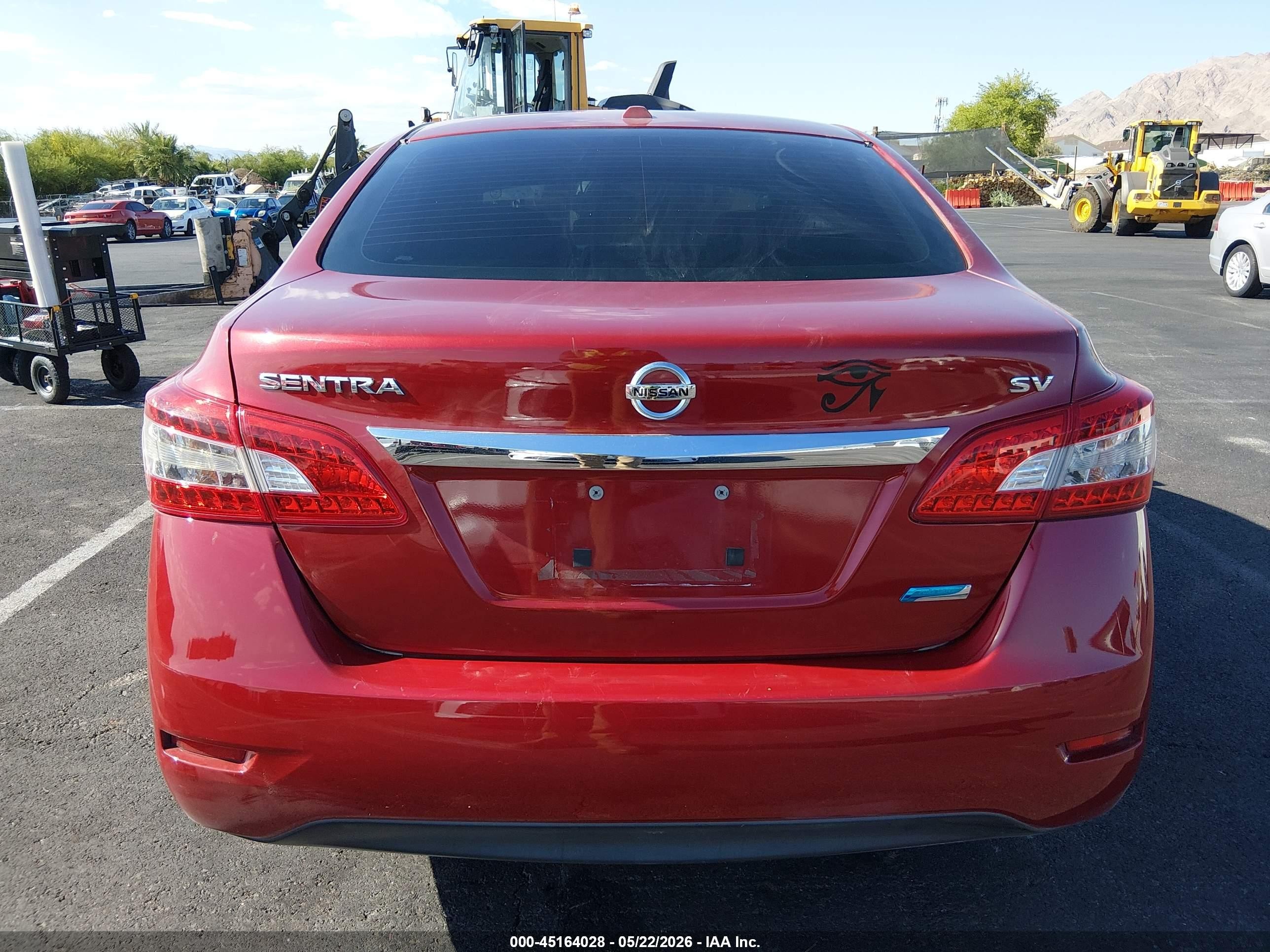 2014 Nissan Sentra Sv Maroon vin: 3N1AB7AP4EY283764
