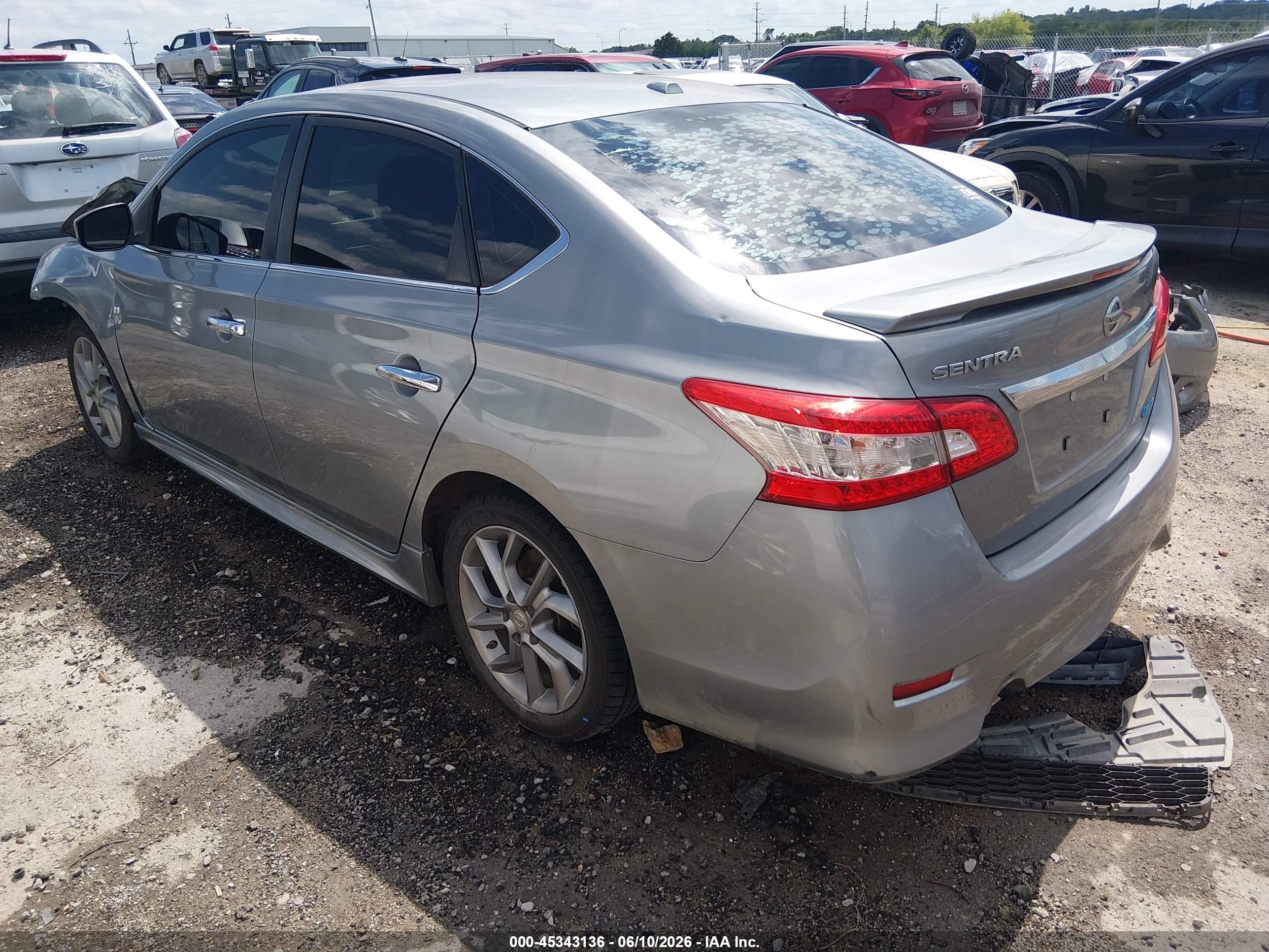 2014 Nissan Sentra Sr Gray vin: 3N1AB7AP4EY284414