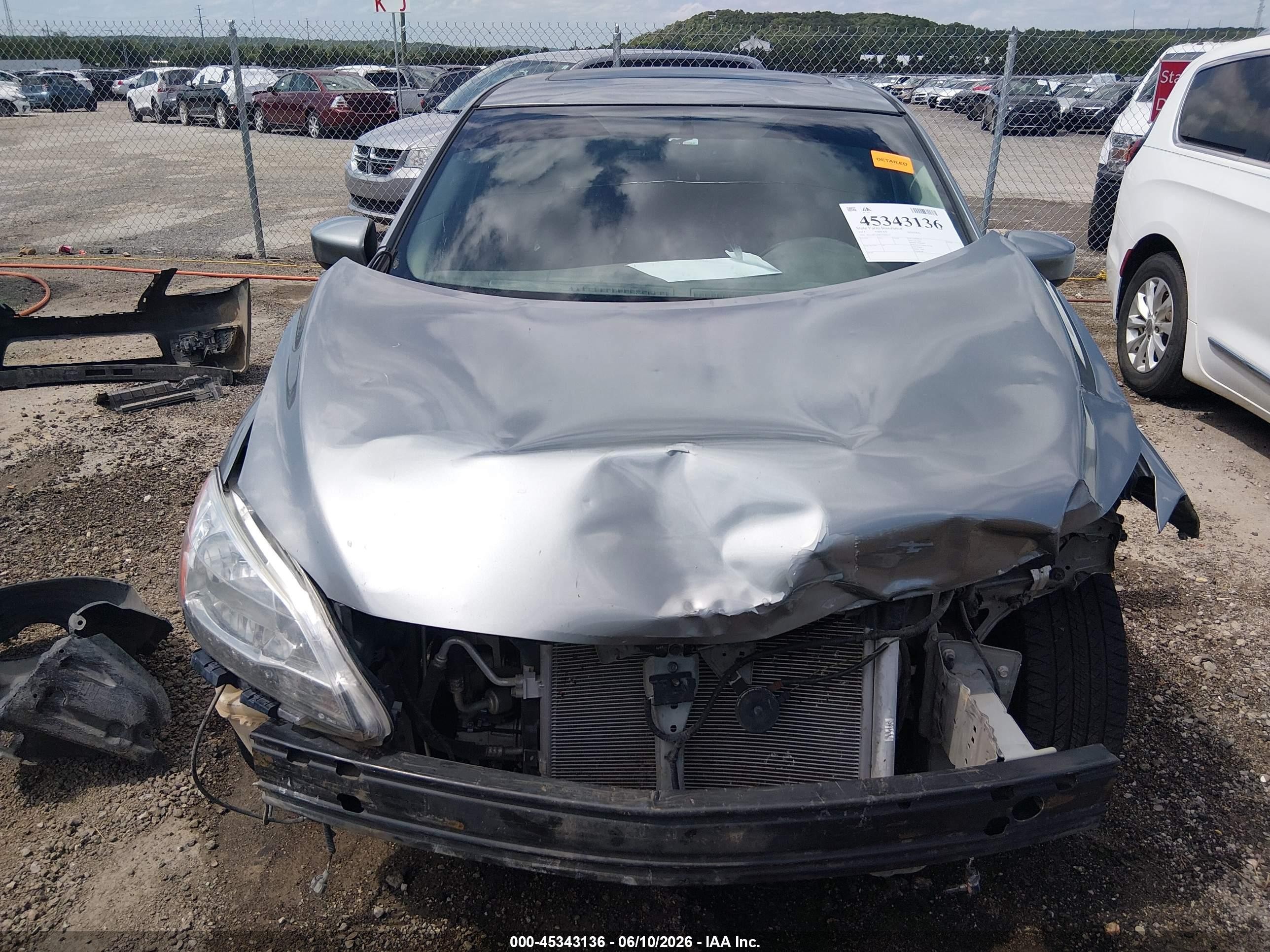 2014 Nissan Sentra Sr Gray vin: 3N1AB7AP4EY284414