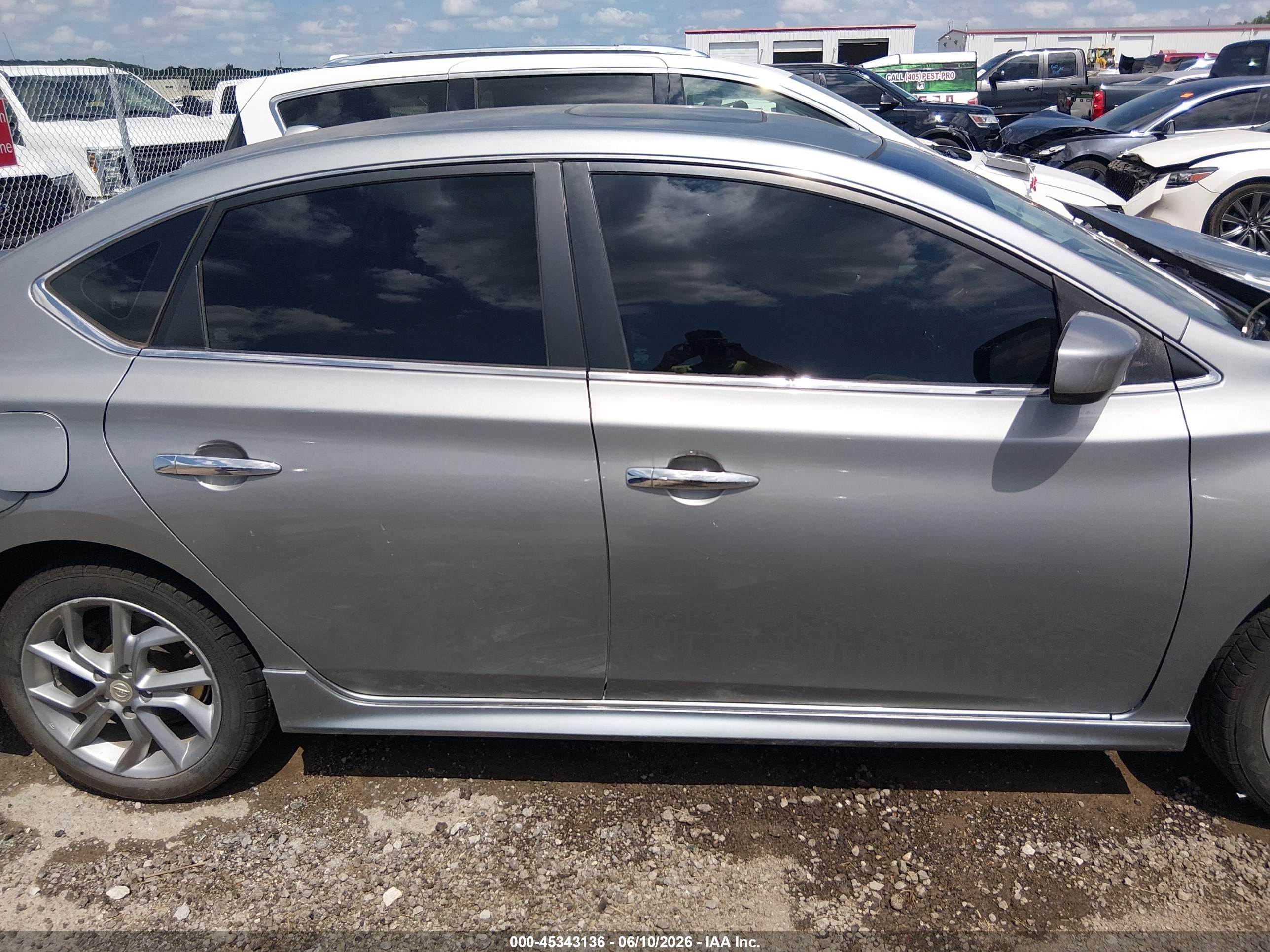 2014 Nissan Sentra Sr Gray vin: 3N1AB7AP4EY284414