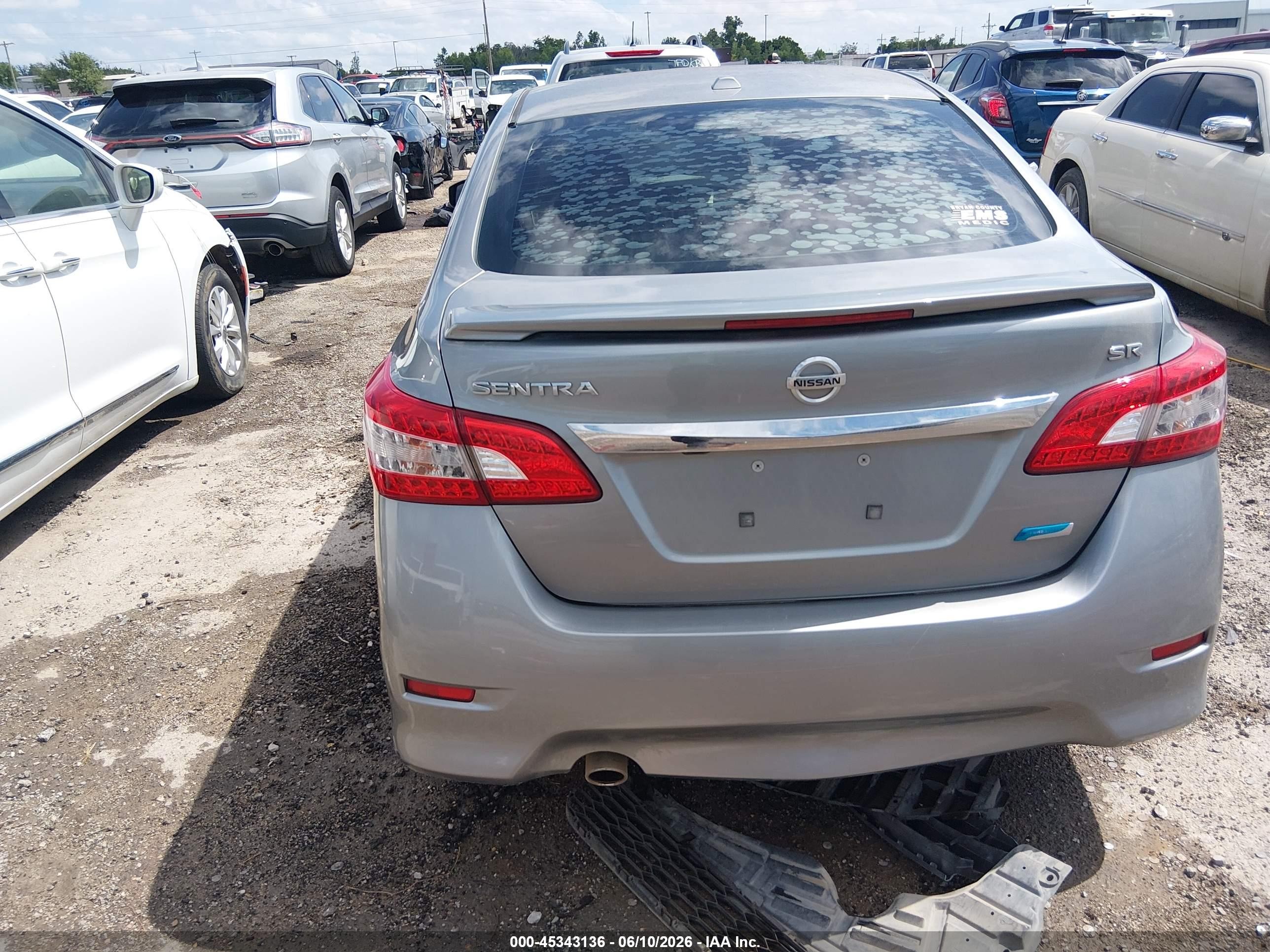 2014 Nissan Sentra Sr Gray vin: 3N1AB7AP4EY284414