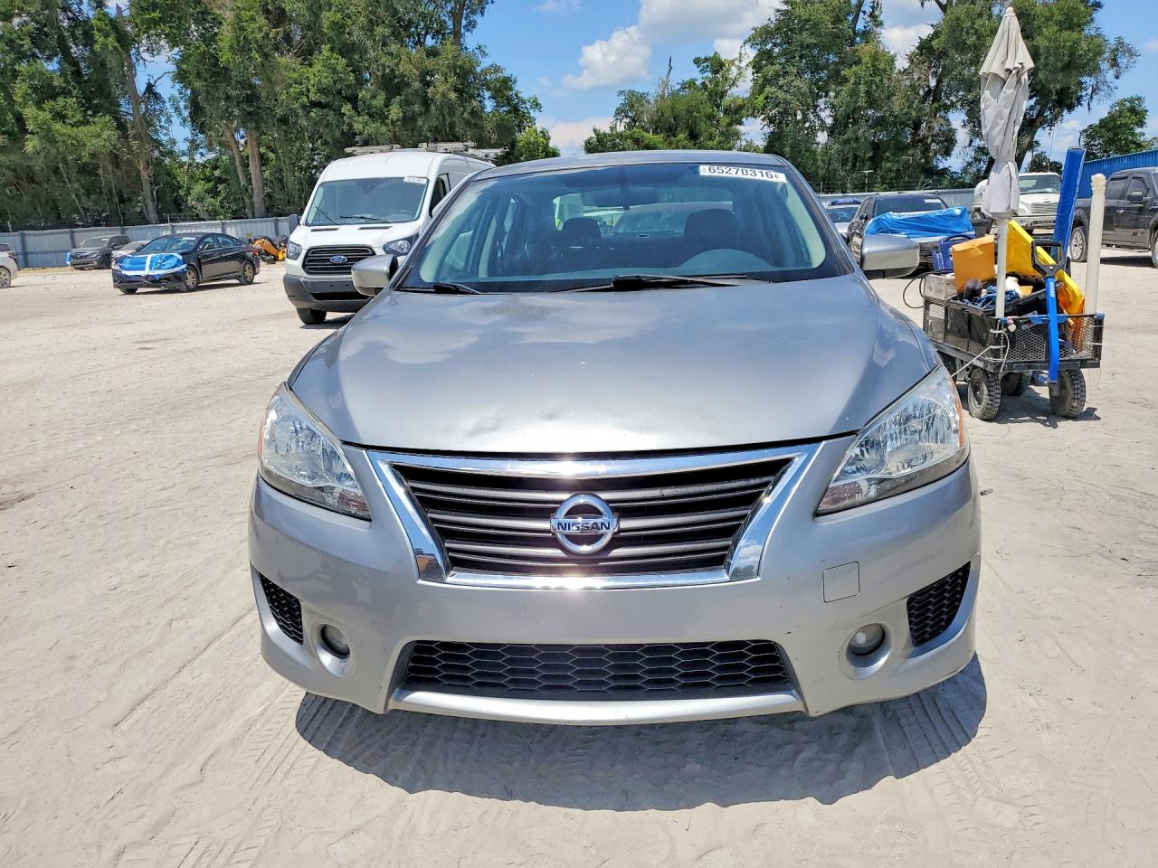 2014 Nissan Sentra Sr Silver vin: 3N1AB7AP4EY288382