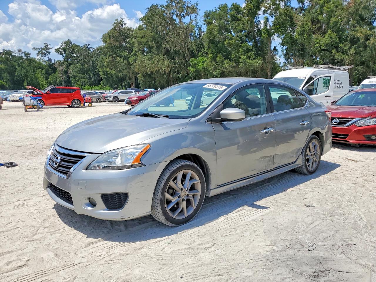 2014 Nissan Sentra Sr Silver vin: 3N1AB7AP4EY288382