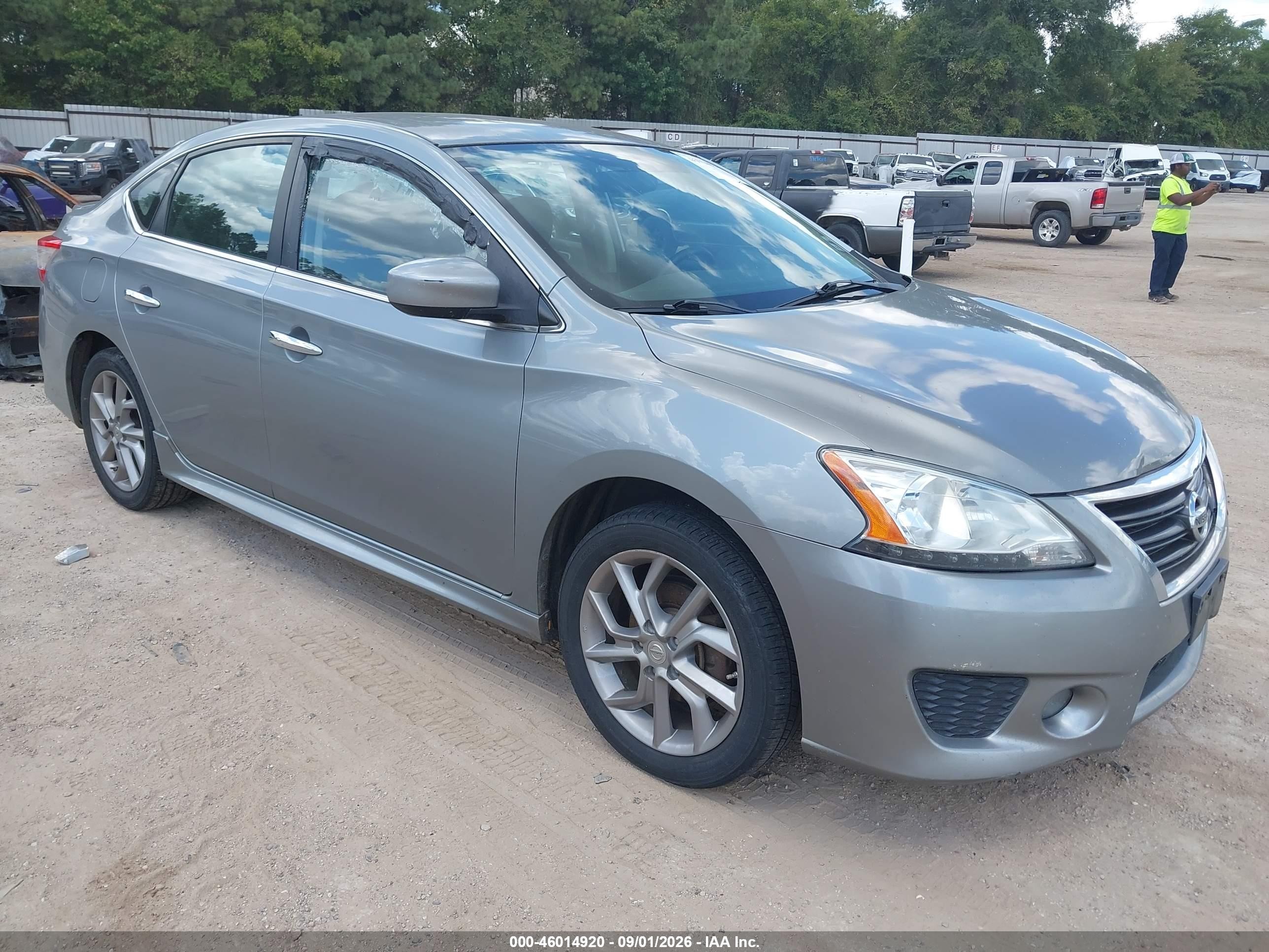 2014 Nissan Sentra Sr Silver vin: 3N1AB7AP4EY292805