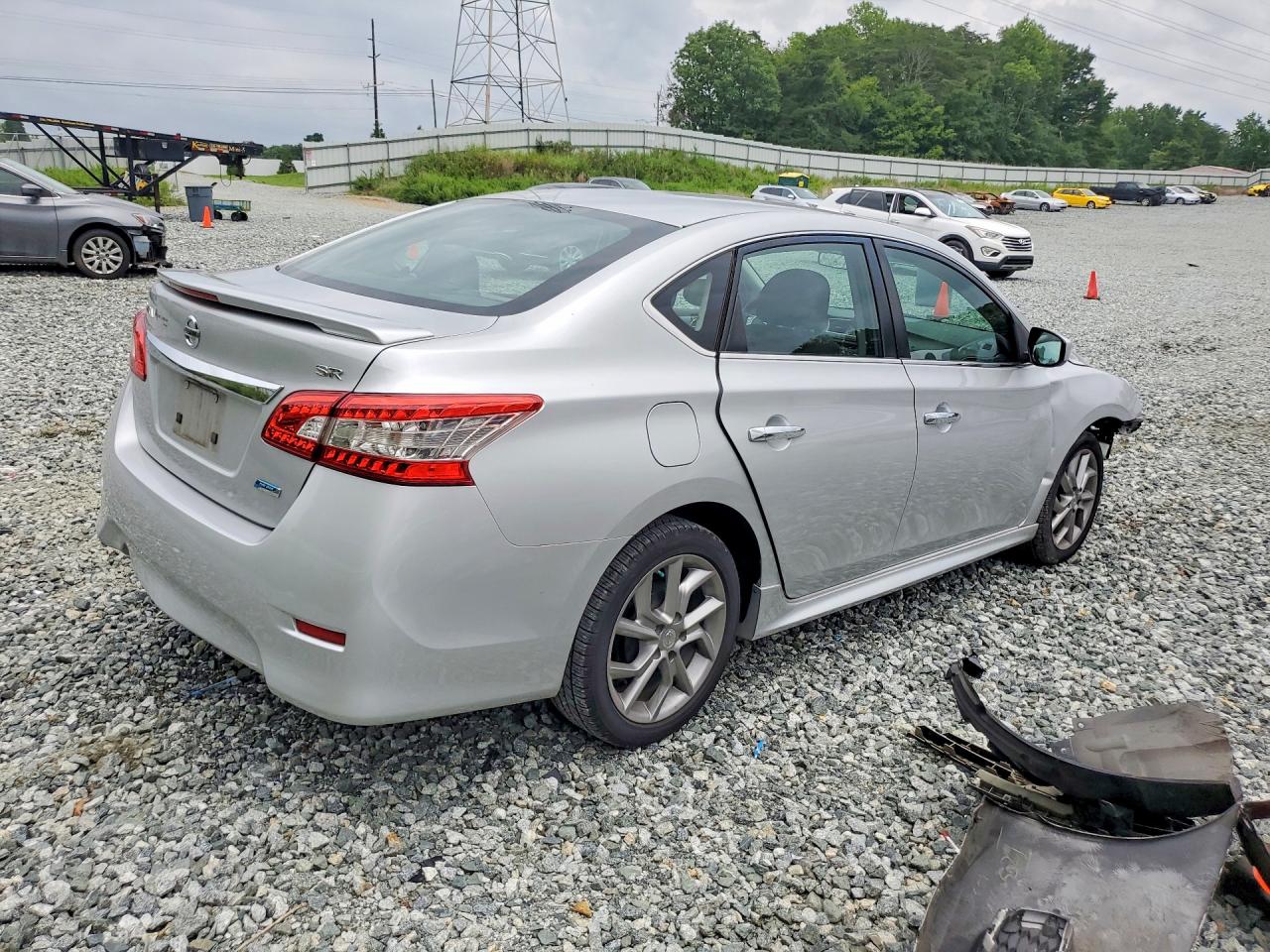 2014 Nissan Sentra Sr Silver vin: 3N1AB7AP4EY295901