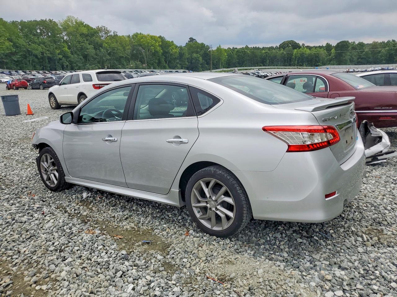 2014 Nissan Sentra Sr Silver vin: 3N1AB7AP4EY295901