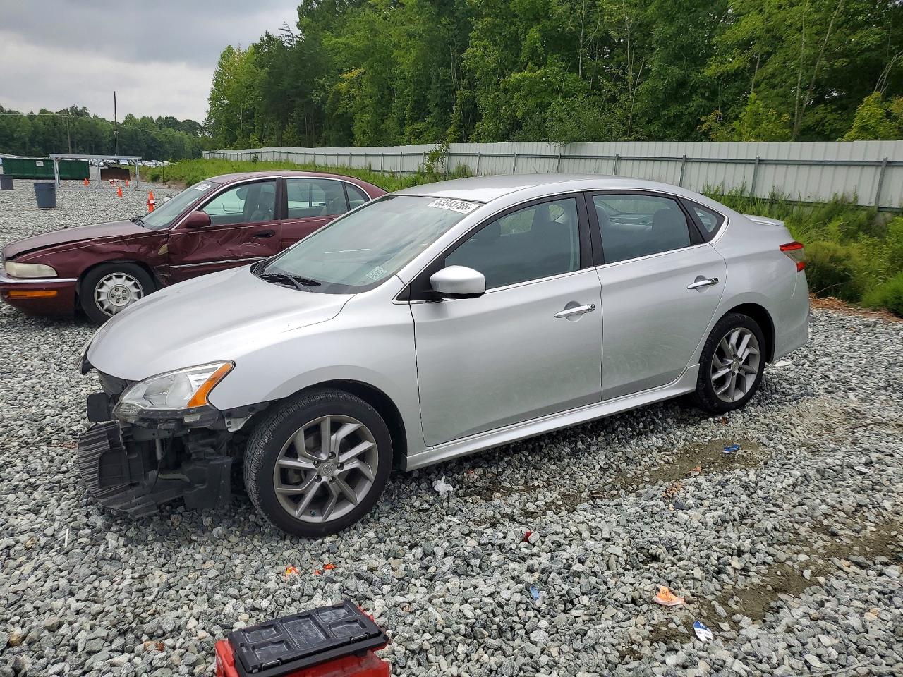 2014 Nissan Sentra Sr Silver vin: 3N1AB7AP4EY295901
