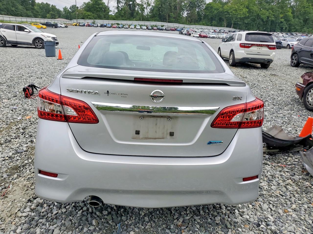 2014 Nissan Sentra Sr Silver vin: 3N1AB7AP4EY295901