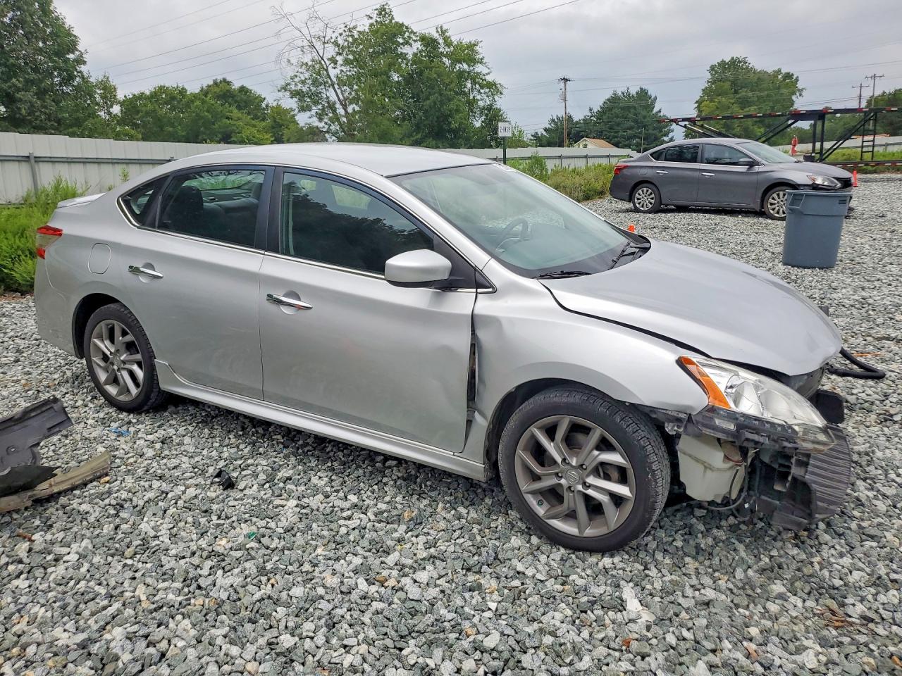 2014 Nissan Sentra Sr Silver vin: 3N1AB7AP4EY295901