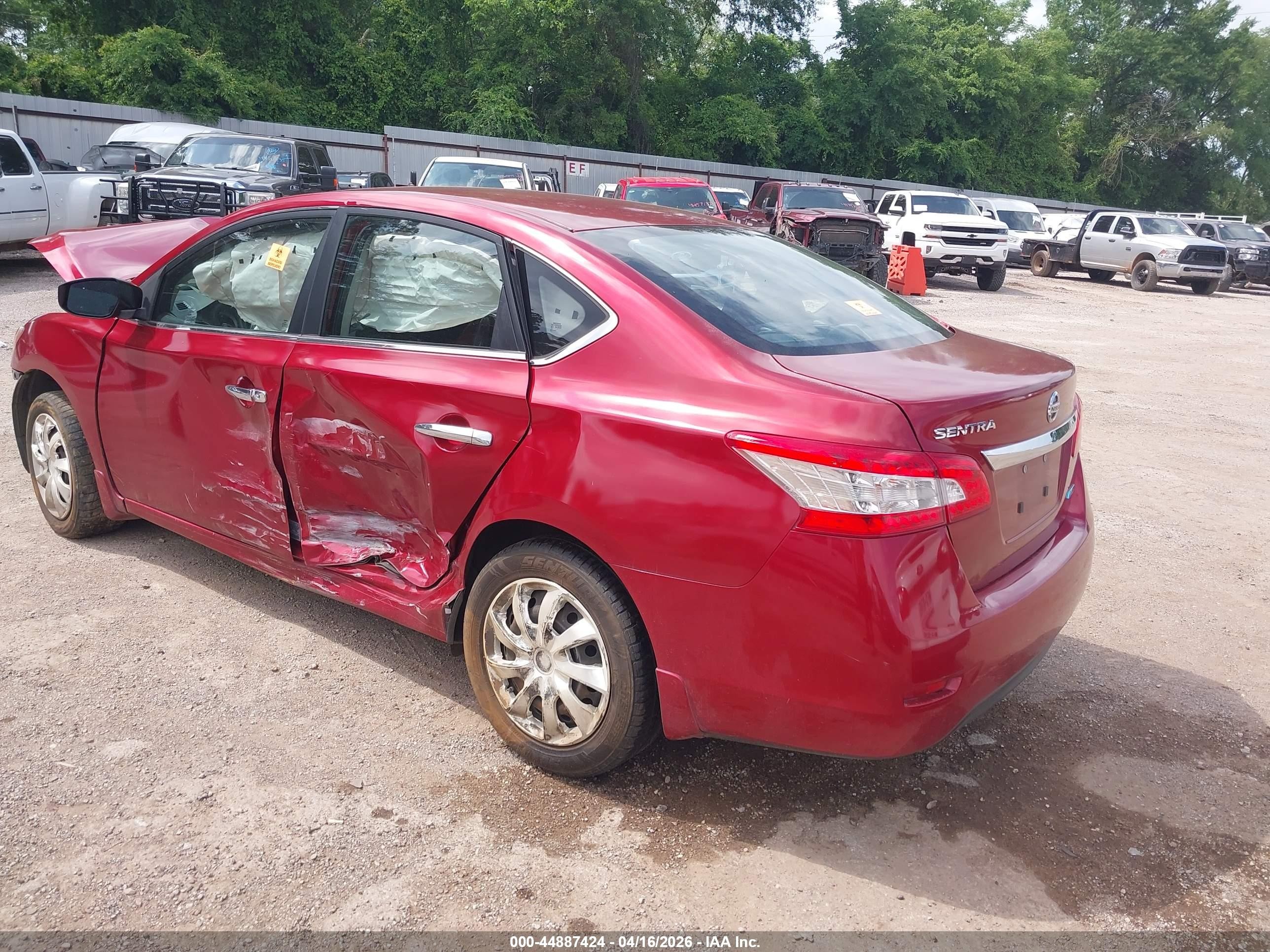 2014 Nissan Sentra Sv Red vin: 3N1AB7AP4EY296093