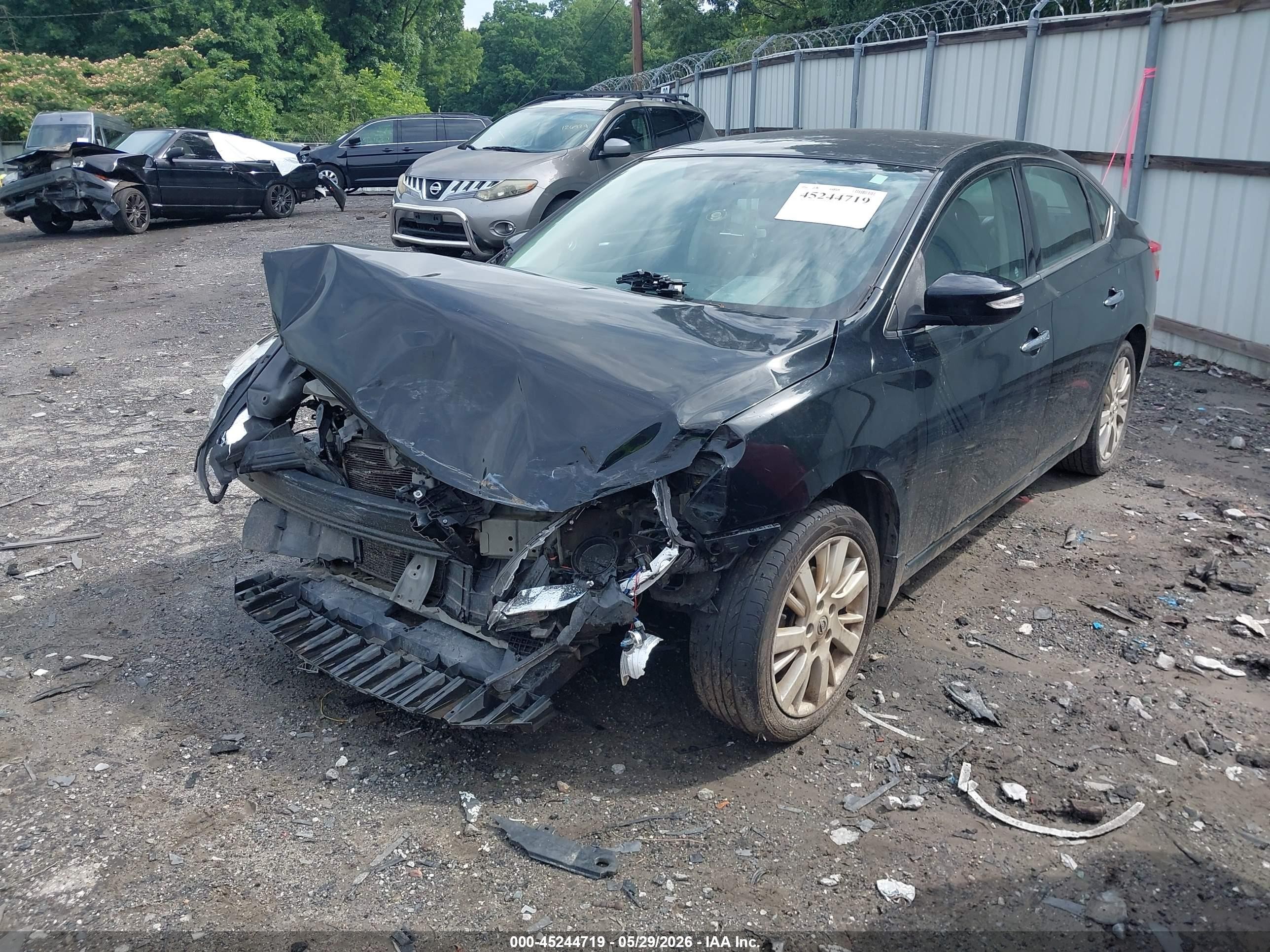 2014 Nissan Sentra Sl Black vin: 3N1AB7AP4EY297079