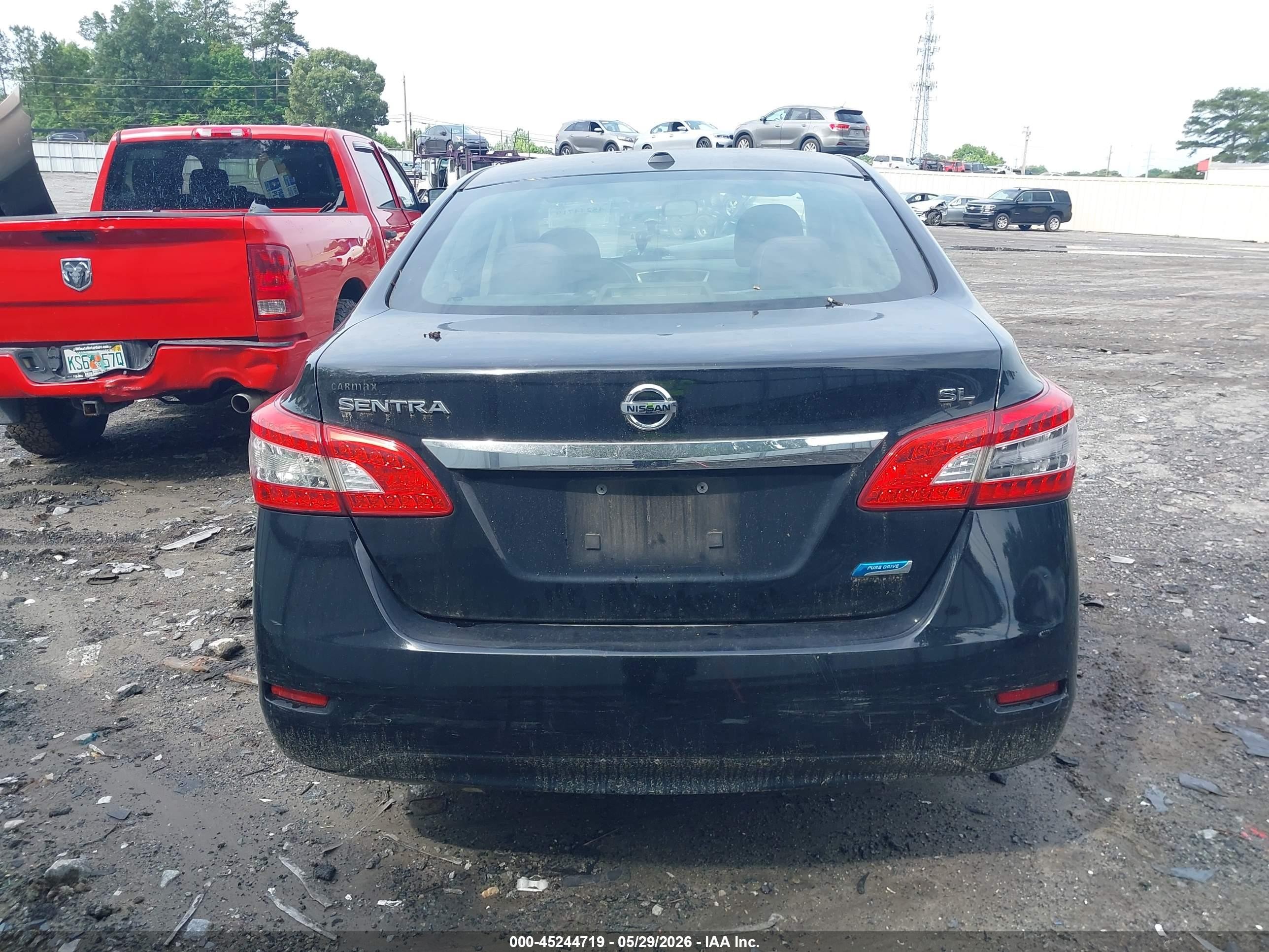 2014 Nissan Sentra Sl Black vin: 3N1AB7AP4EY297079
