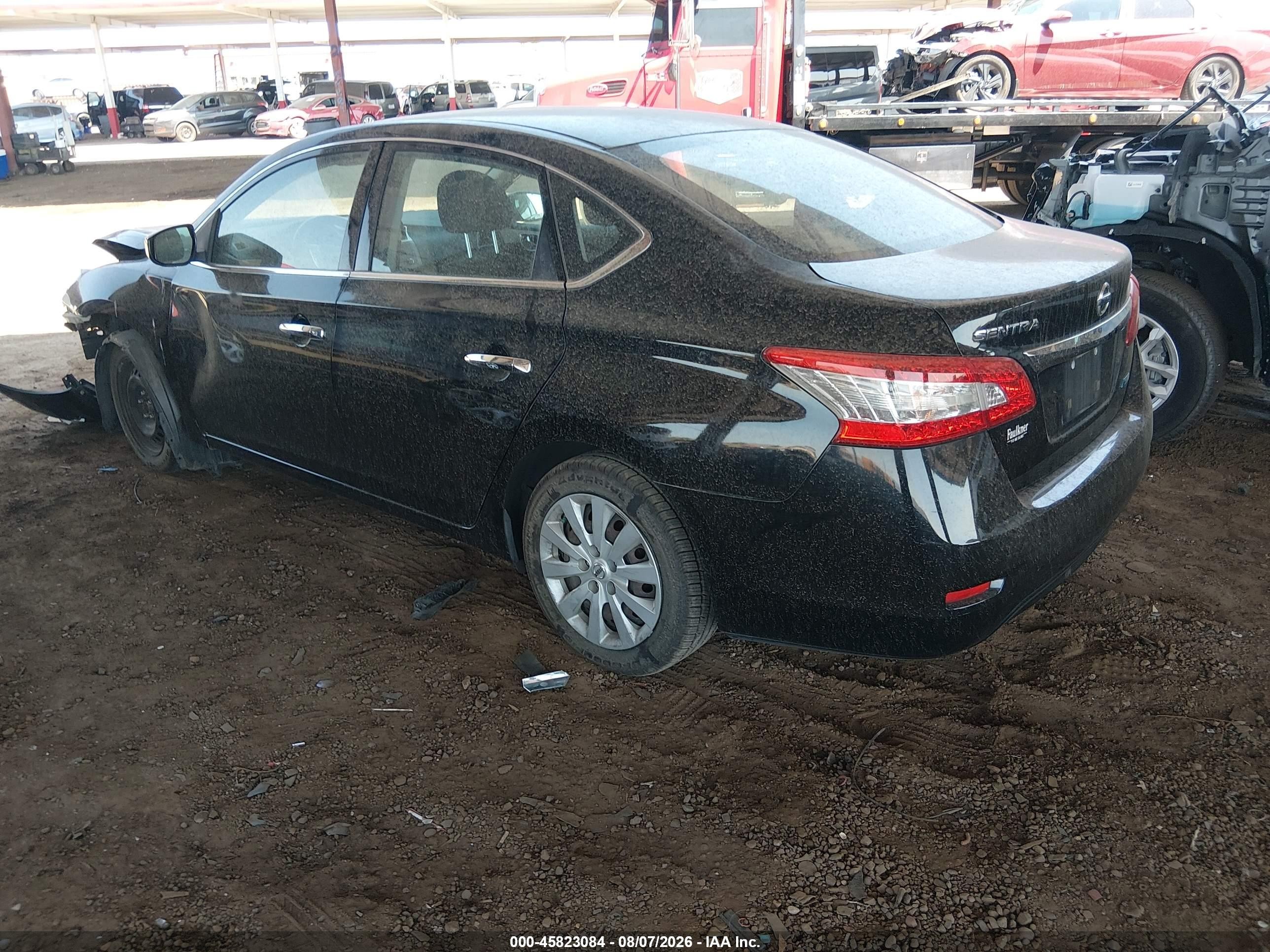 2014 Nissan Sentra Sv Black vin: 3N1AB7AP4EY303091