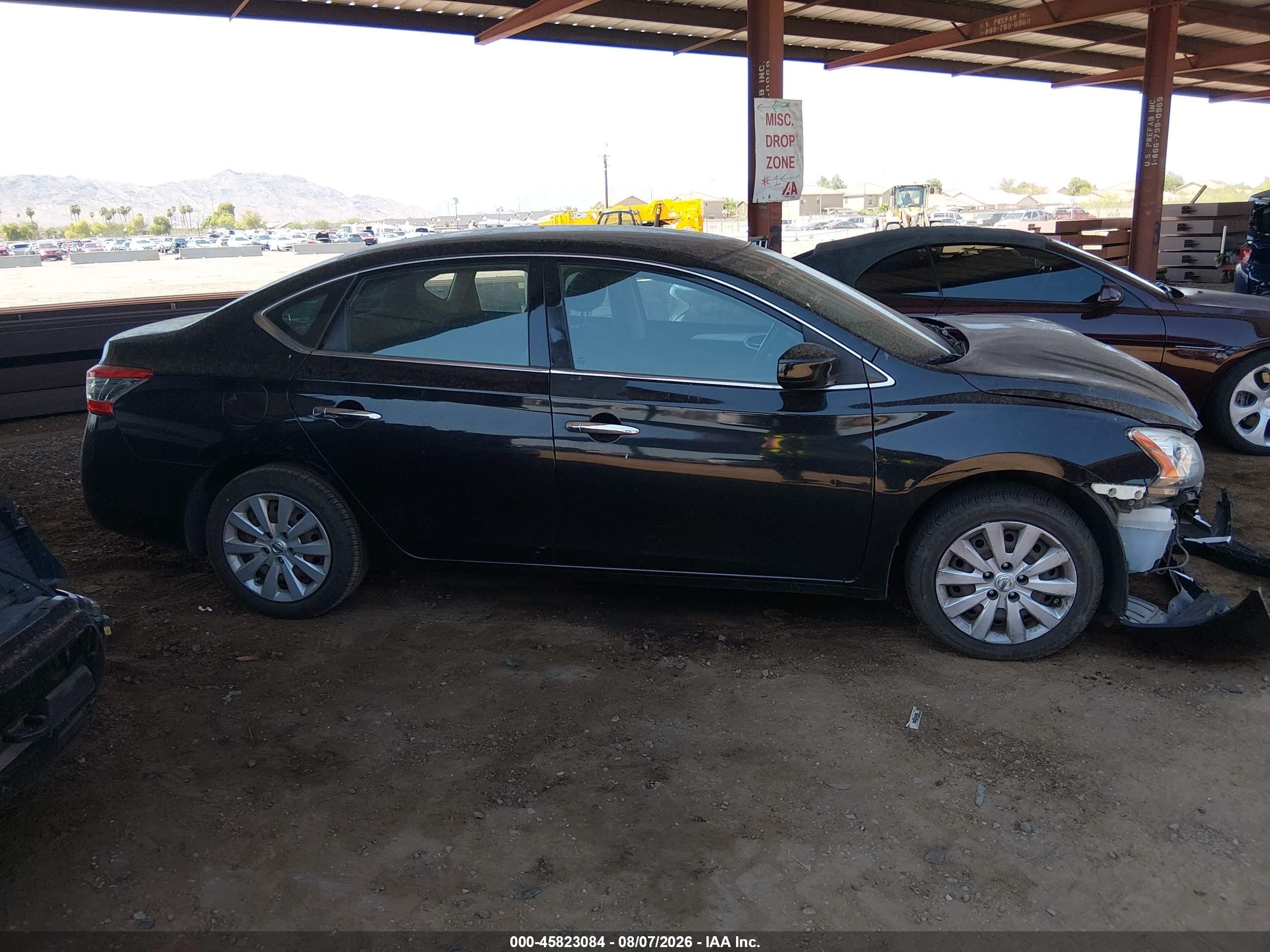 2014 Nissan Sentra Sv Black vin: 3N1AB7AP4EY303091
