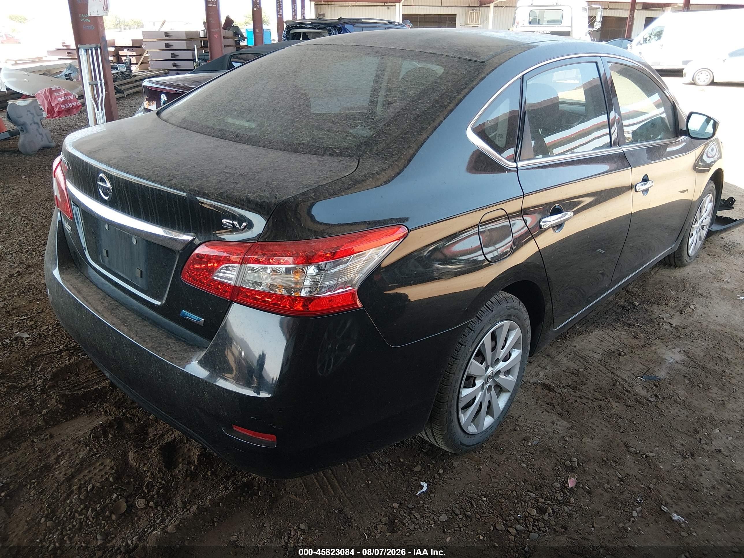 2014 Nissan Sentra Sv Black vin: 3N1AB7AP4EY303091