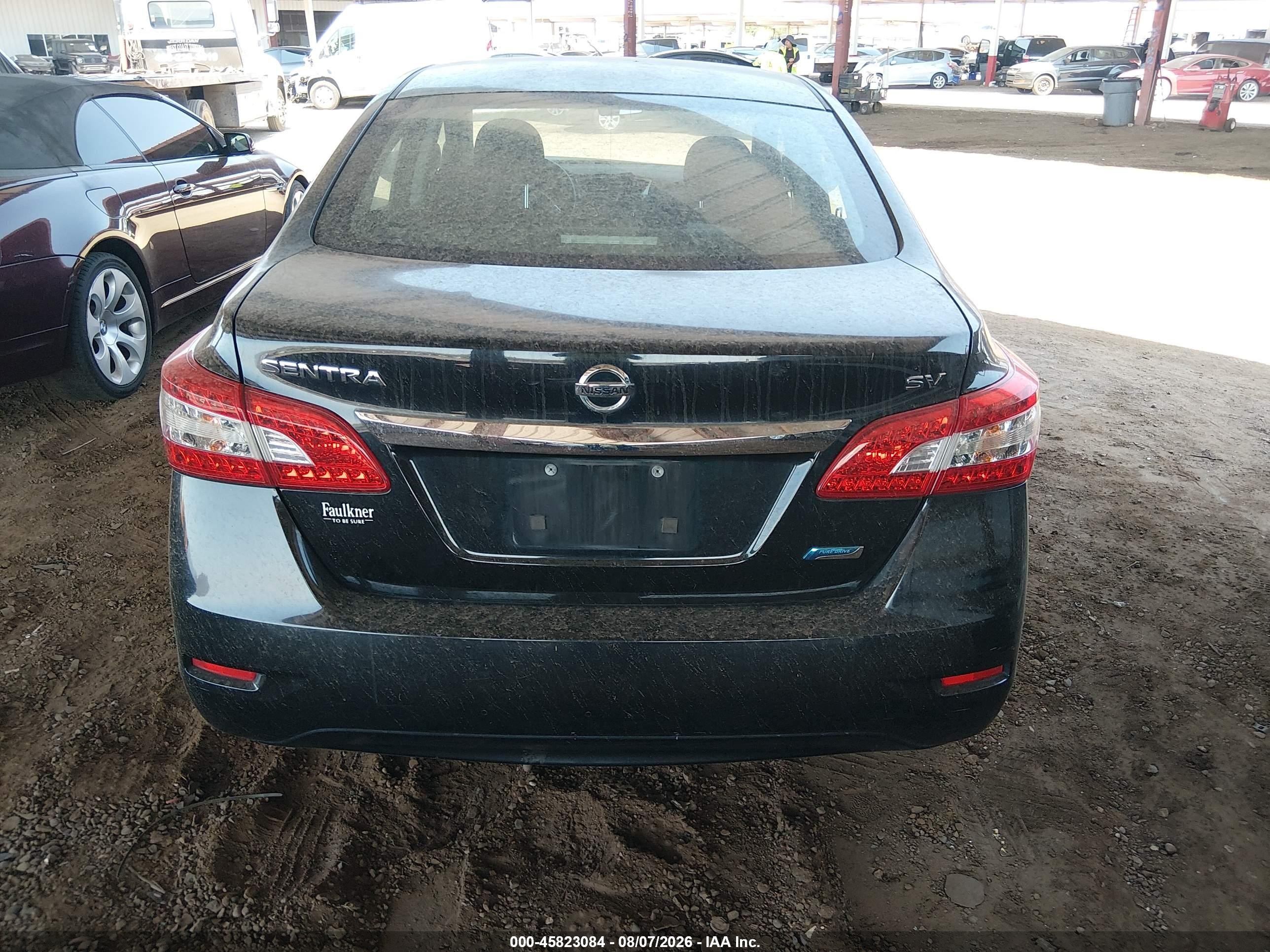 2014 Nissan Sentra Sv Black vin: 3N1AB7AP4EY303091