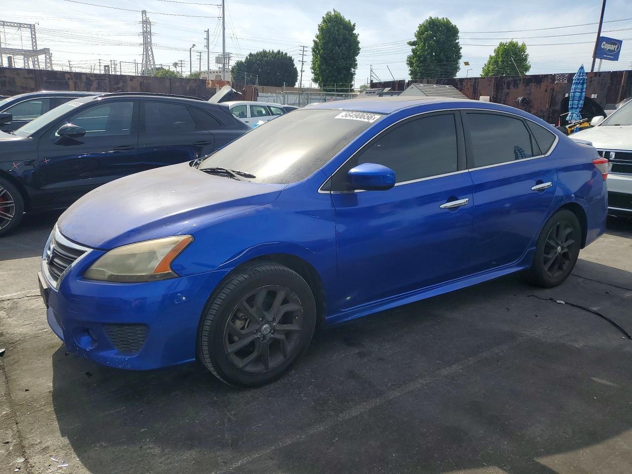 2014 Nissan Sentra Sr Blue vin: 3N1AB7AP4EY306184