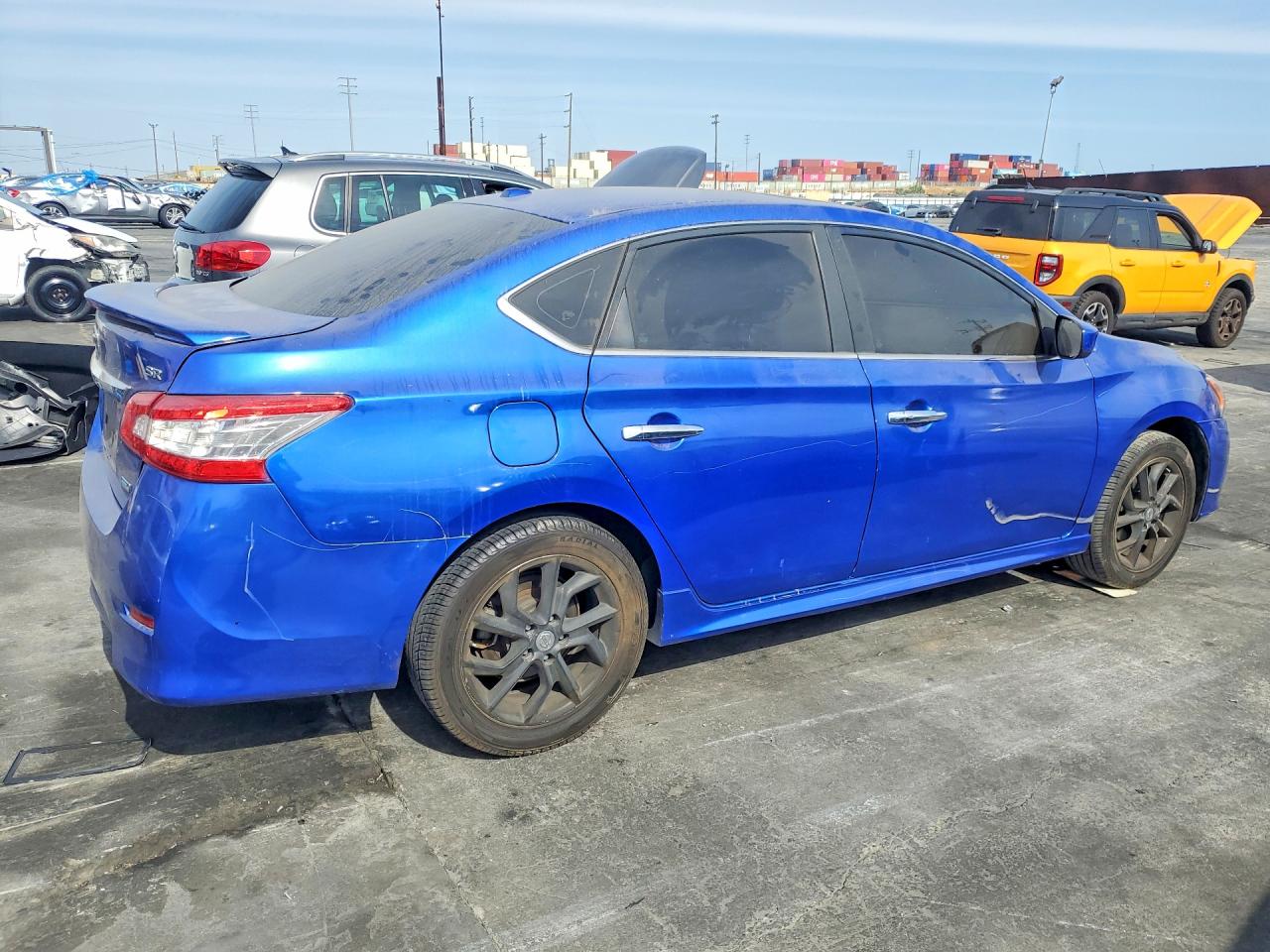 2014 Nissan Sentra Sr Blue vin: 3N1AB7AP4EY306184
