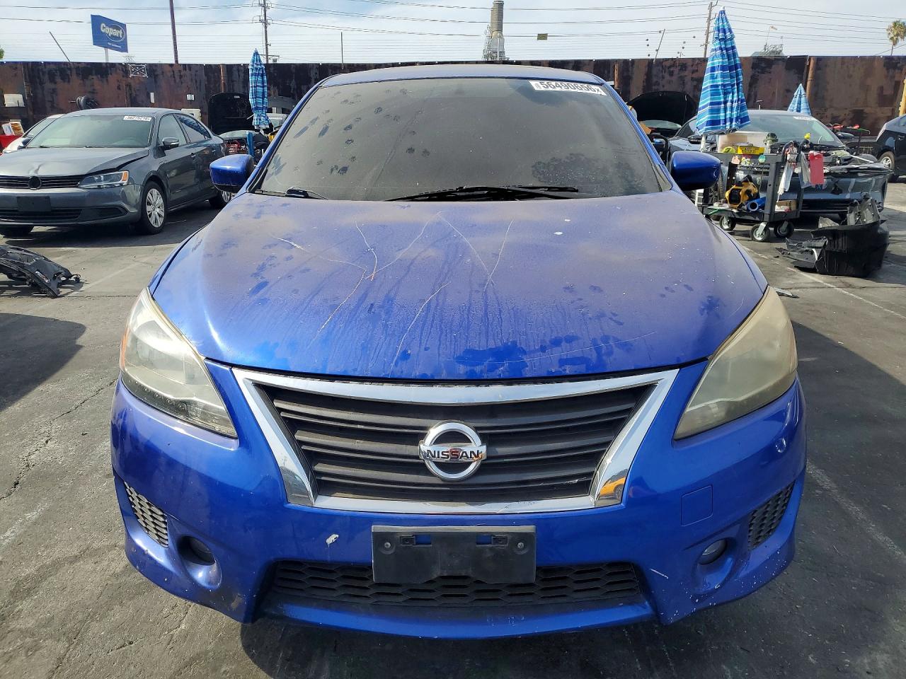 2014 Nissan Sentra Sr Blue vin: 3N1AB7AP4EY306184