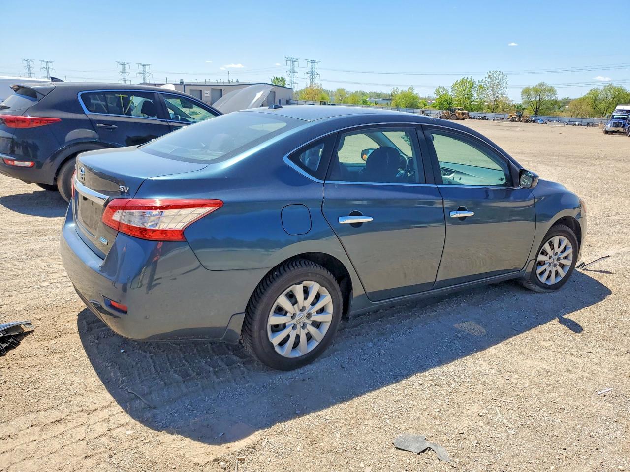 2014 Nissan Sentra Sv Blue vin: 3N1AB7AP4EY309022