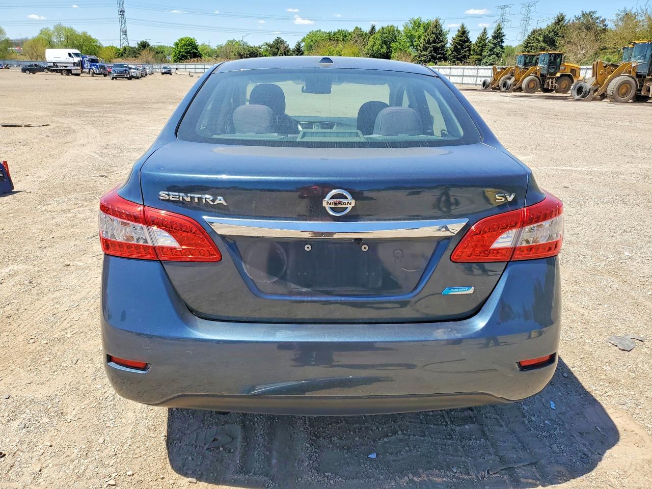 2014 Nissan Sentra Sv Blue vin: 3N1AB7AP4EY309022