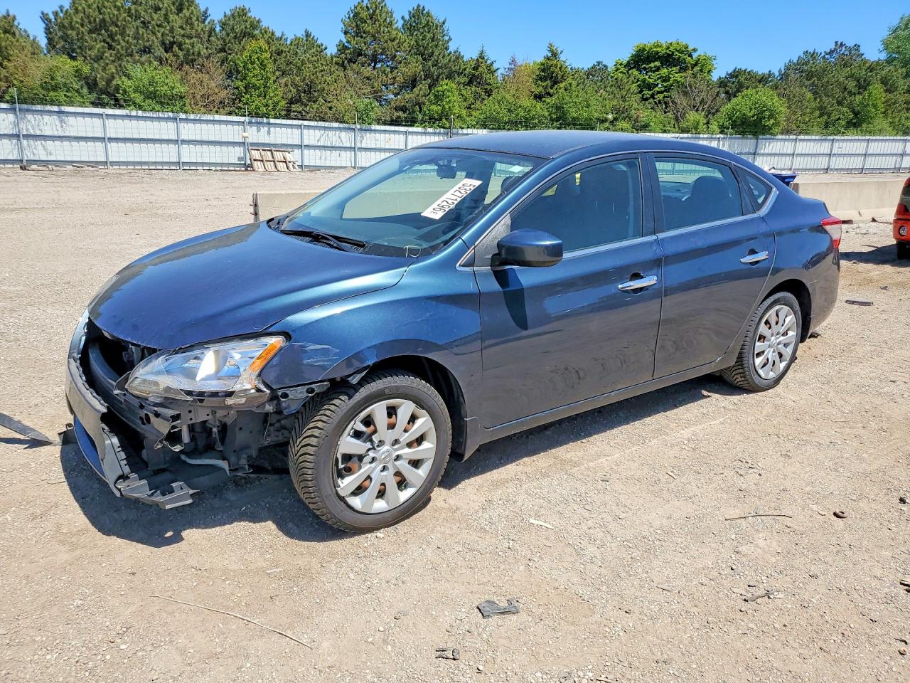 2014 Nissan Sentra Sv Blue vin: 3N1AB7AP4EY309022