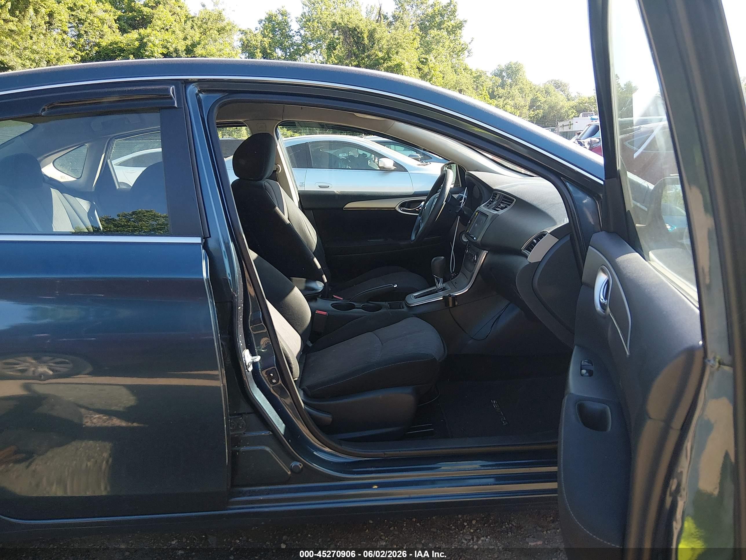 2014 Nissan Sentra Sv Blue vin: 3N1AB7AP4EY317413