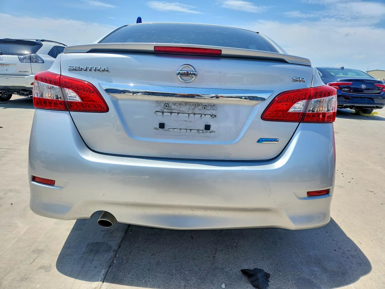 2014 Nissan Sentra Sr Silver vin: 3N1AB7AP4EY321171
